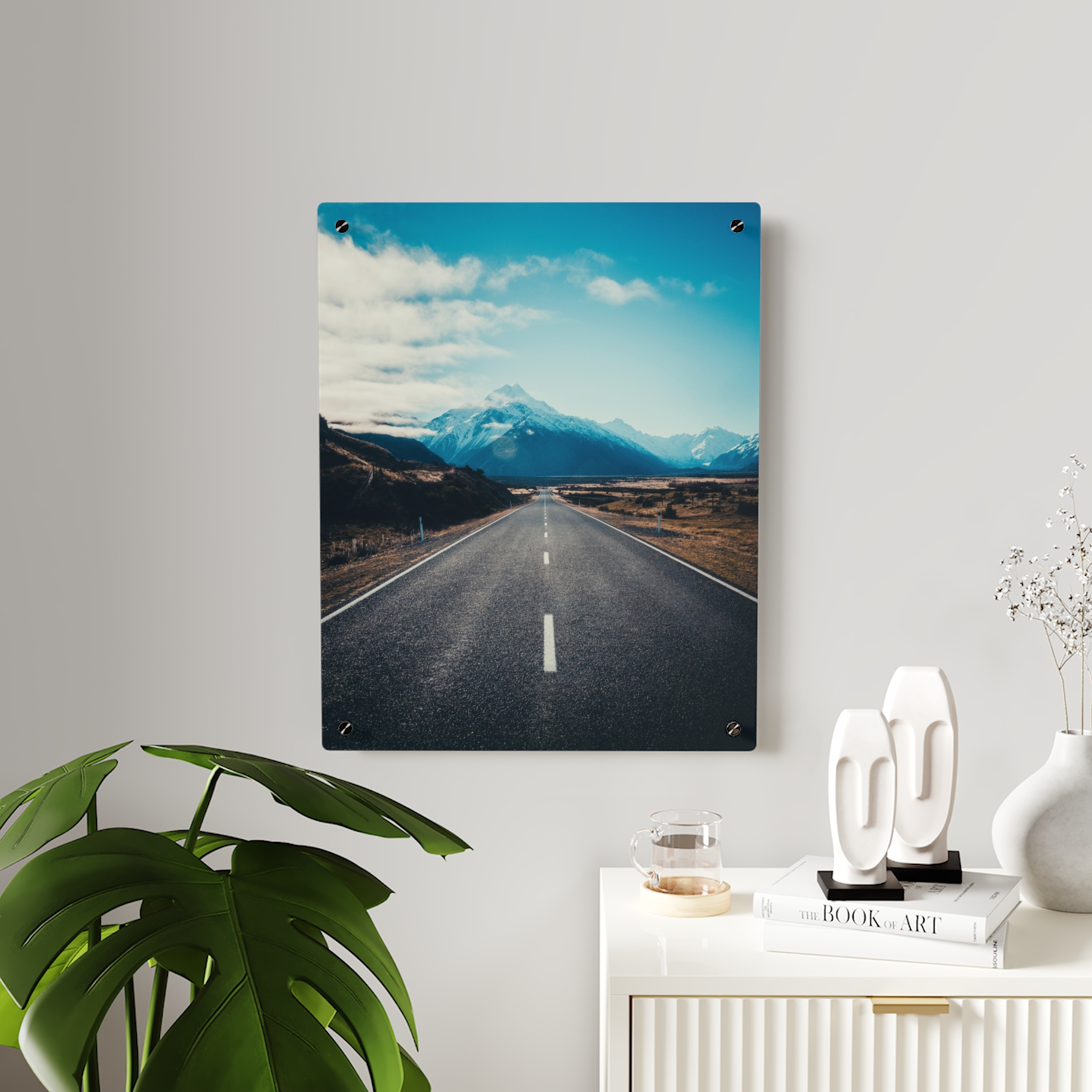 Alpine Horizon Acrylic Wall Art - Cinematic-Vista Roadscape - Image 15