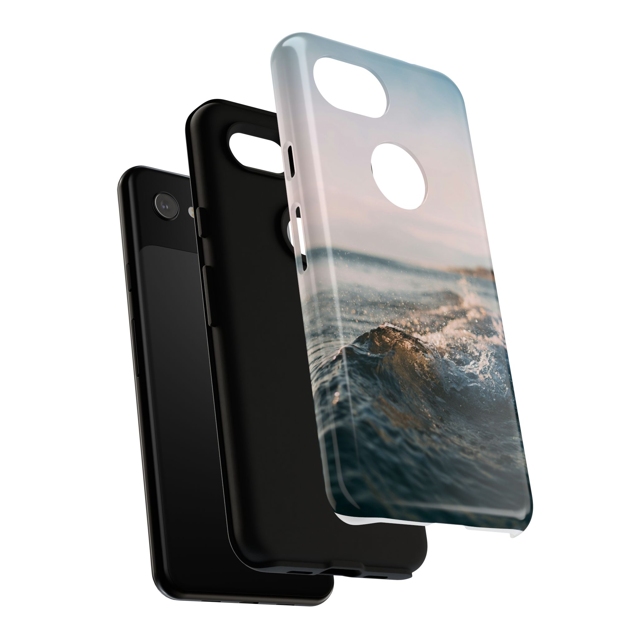 Coastal Wave Tough Cases - Scandinavian-Seaside Serenity - Image 197