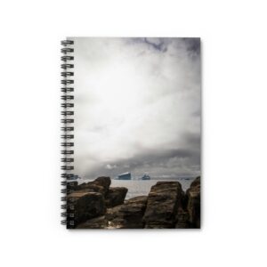Polar-Iceberg Spiral Notebook - Scandinavian-Midnight Fjord
