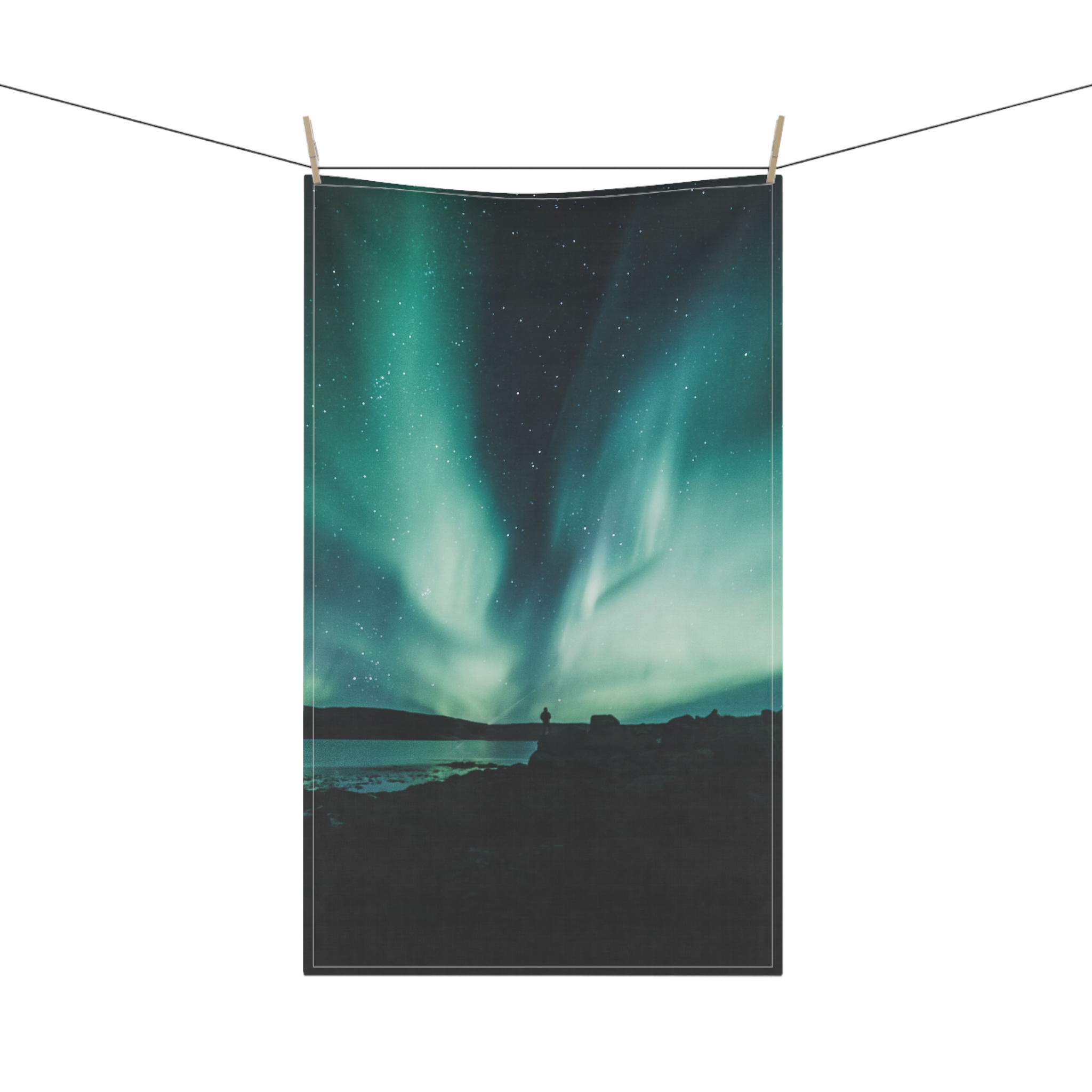 Aurora Borealis Tea Towel - Ethereal-Night Skyscape - Image 8