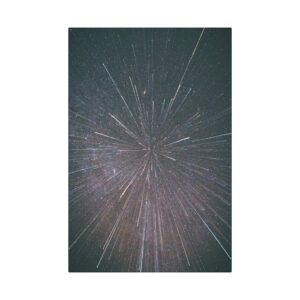 Nebula Burst Canvas Wall Art - Cosmic-Glitch Star Field