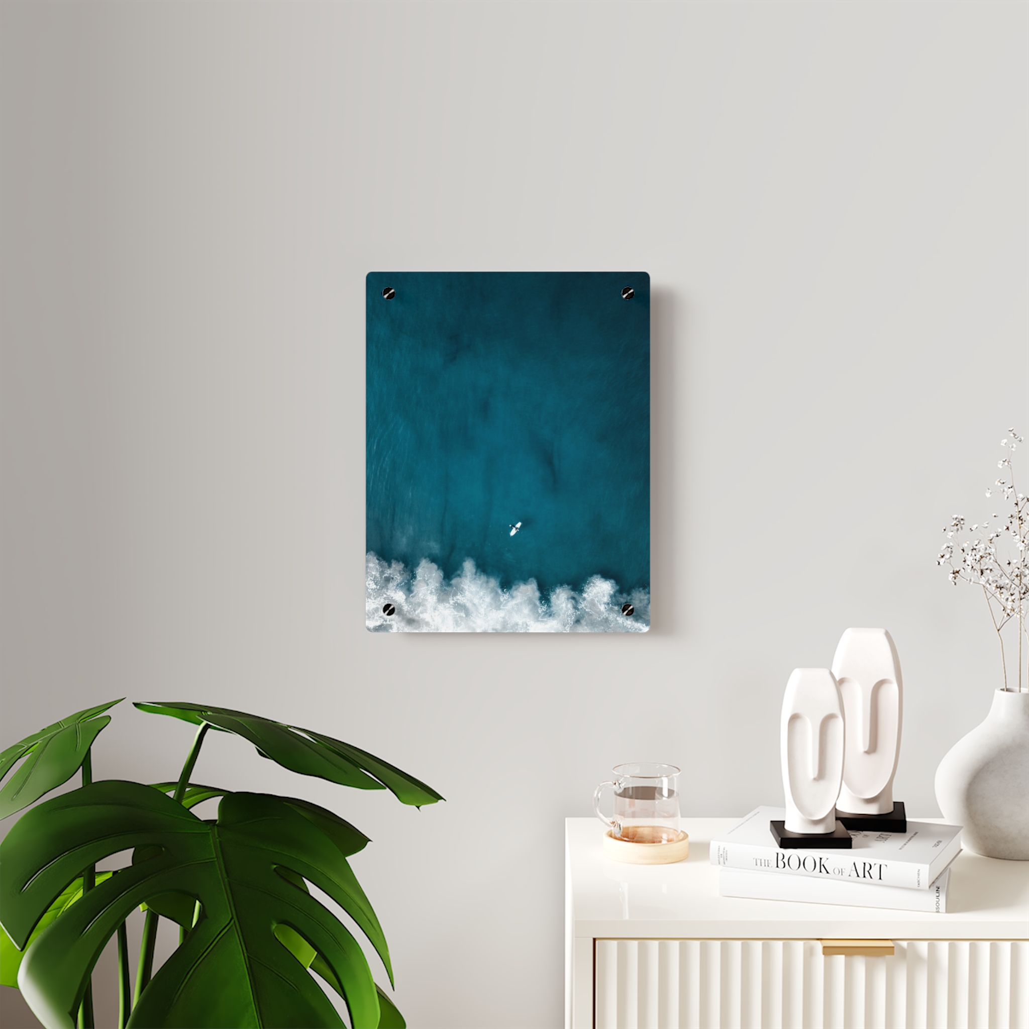 Oceanic Surfer Acrylic Wall Art - Coastal-Modern Deep Sea - Image 11