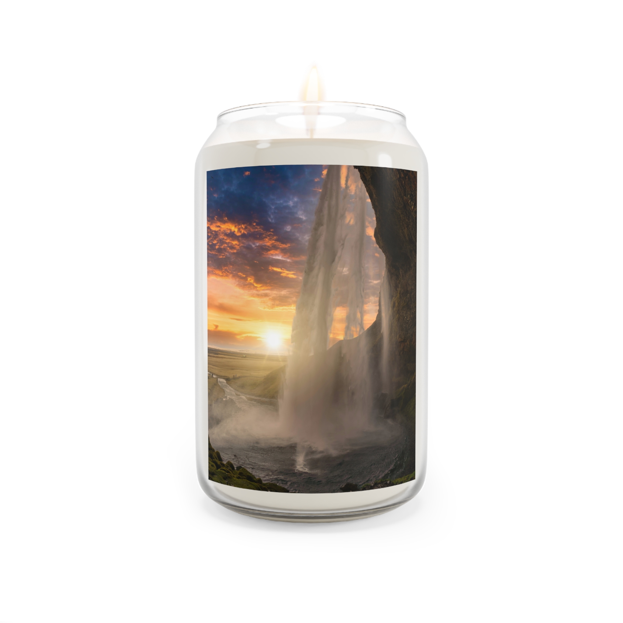 Aurora Cascade Scented Candle, 13.75oz - Scandinavian-Midnight Sunscape - Image 5