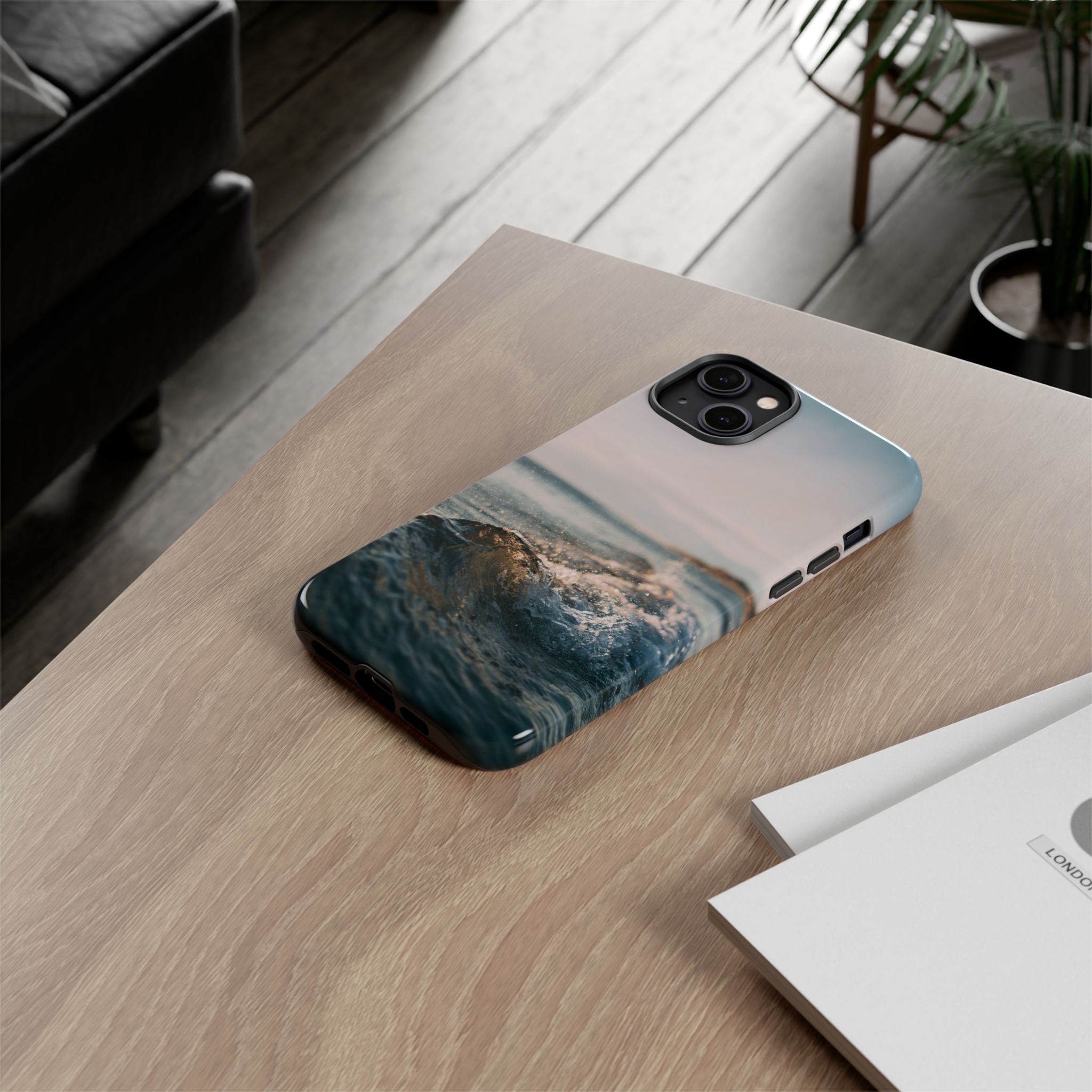 Coastal Wave Tough Cases - Scandinavian-Seaside Serenity - Image 4