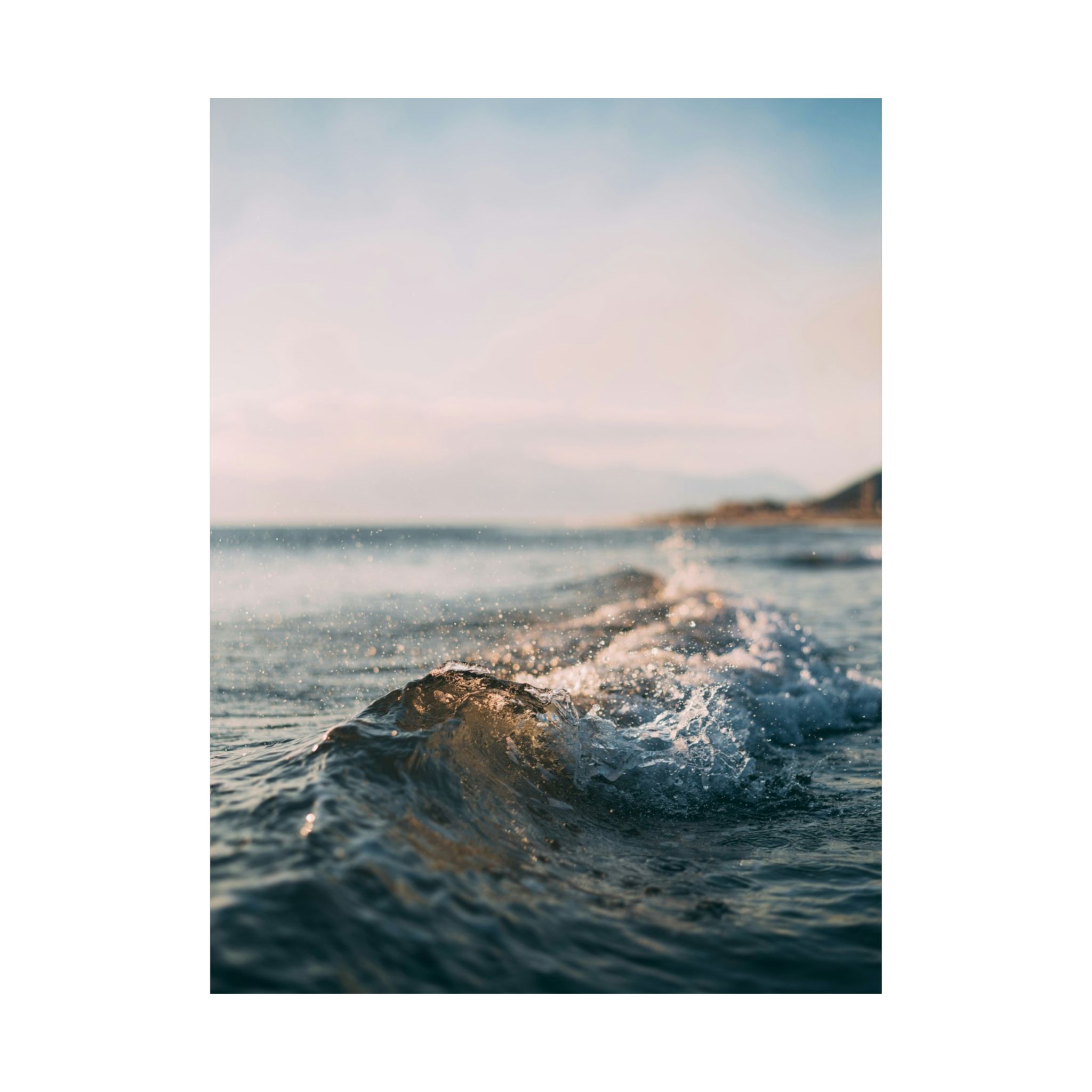 Coastal Wave Matte Vertical Poster - Scandinavian-Seaside Serenity - Image 18