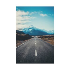 Alpine Horizon Canvas Wall Art - Cinematic-Vista Roadscape