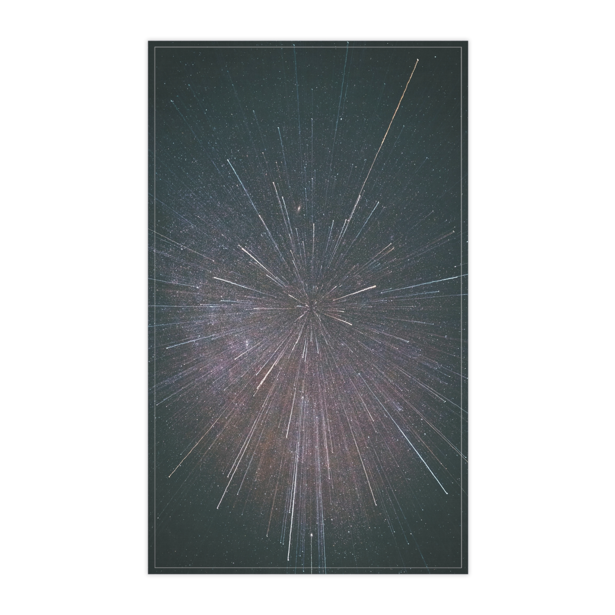 Nebula Burst Tea Towel - Cosmic-Glitch Star Field - Image 2