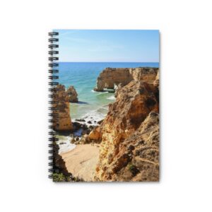Sunlit Coastline Spiral Notebook - Mediterranean-Terra Firma Vibe