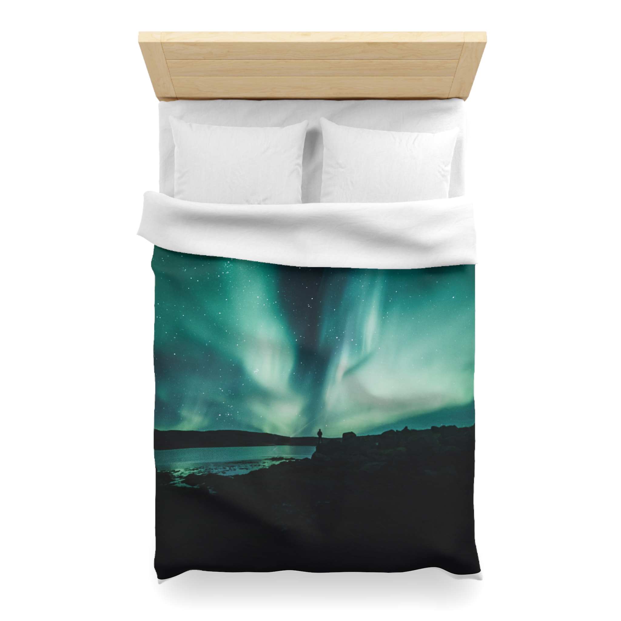 Aurora Borealis Duvet Cover - Ethereal-Night Skyscape - Image 11
