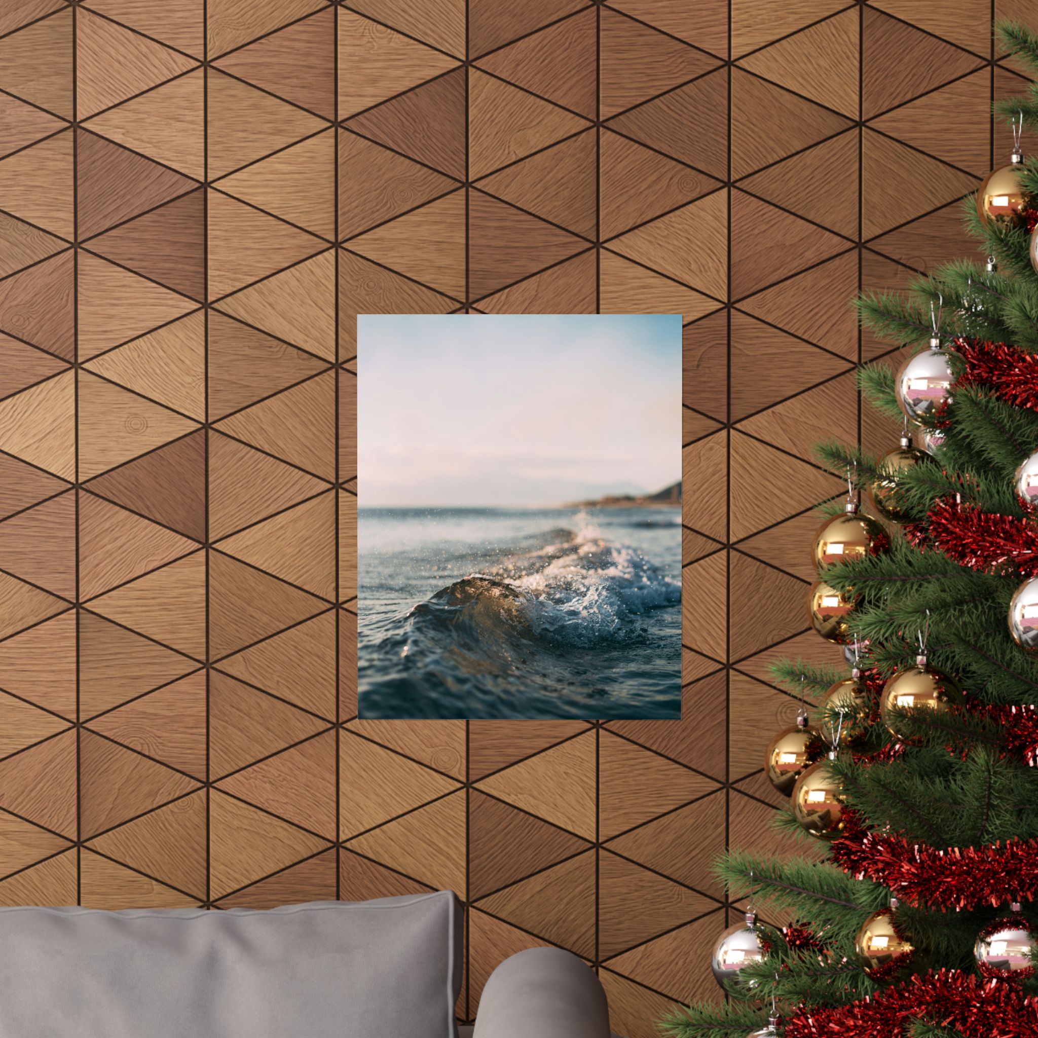 Coastal Wave Matte Vertical Poster - Scandinavian-Seaside Serenity - Image 16