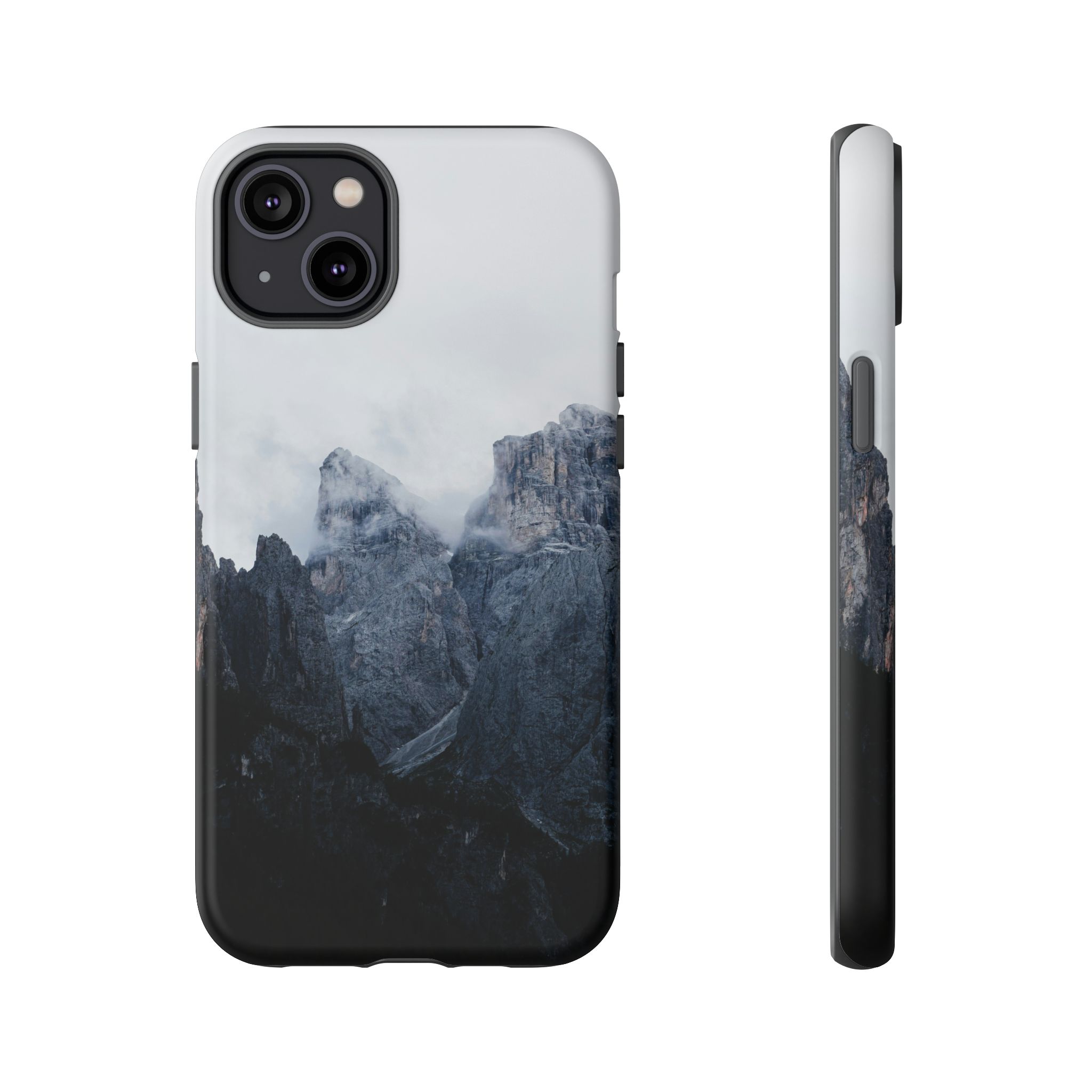 Mistbound Peaks Tough Cases - Scandinavian-Midnight Mountainscape - Image 5