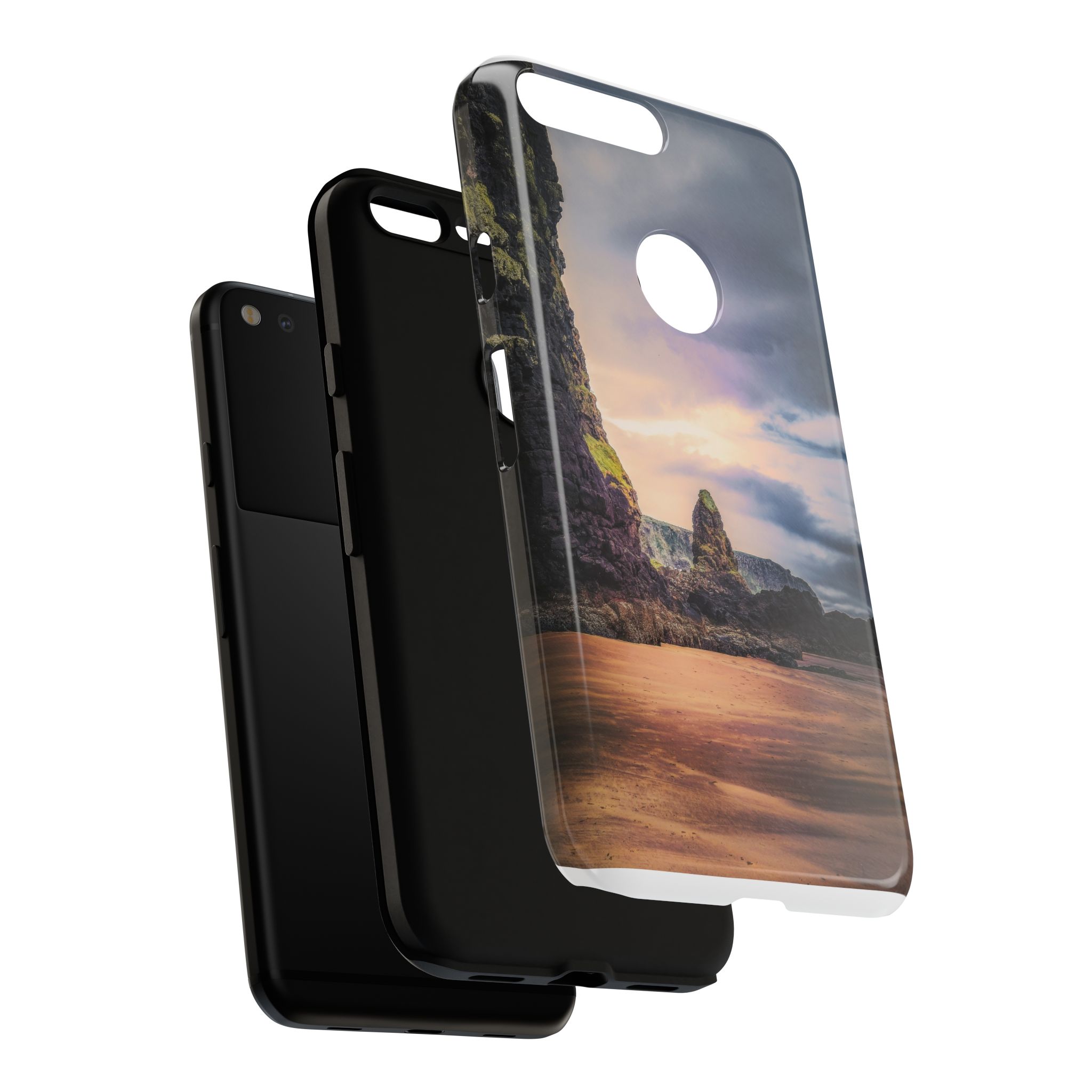 Mystic Cliff Tough Cases - Scandinavian-Modern Coastal Twilight - Image 239