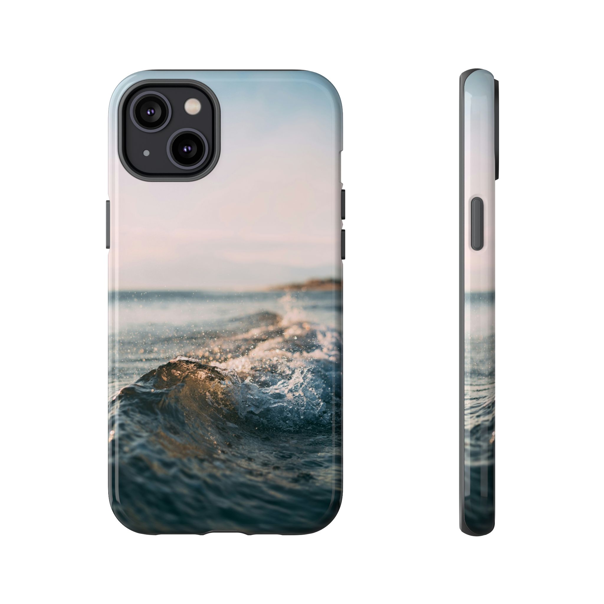 Coastal Wave Tough Cases - Scandinavian-Seaside Serenity