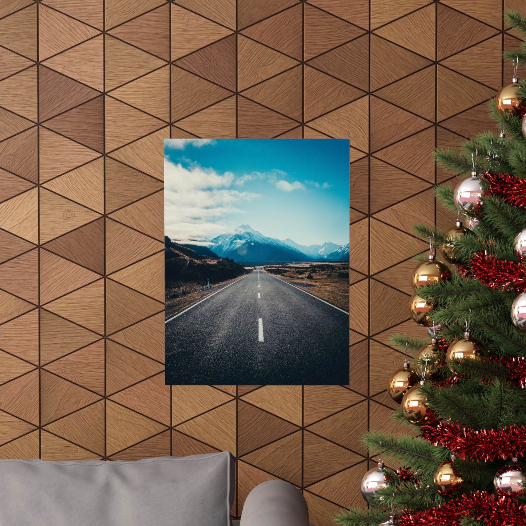 Alpine Horizon Matte Vertical Poster - Cinematic-Mountain Roadscape - Image 20