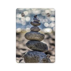 Zen Boulder Acrylic Wall Art - Modern-Coastal Light Bokeh