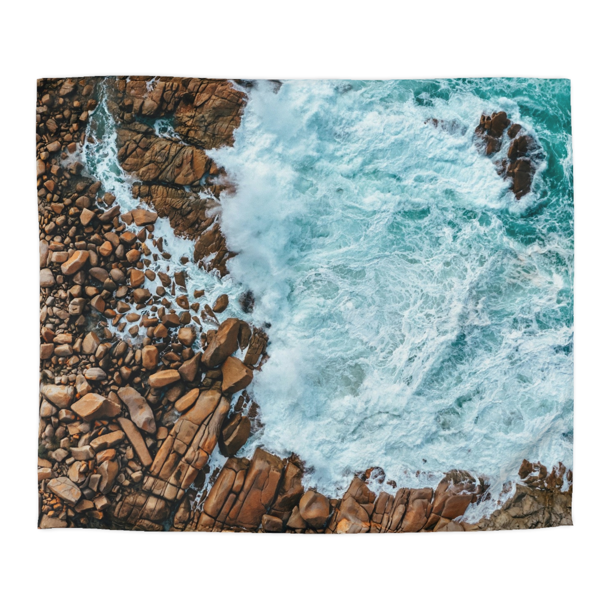 Coastal-Nautilus Duvet Cover - Scandinavian-Rustic Shoreline - Image 7