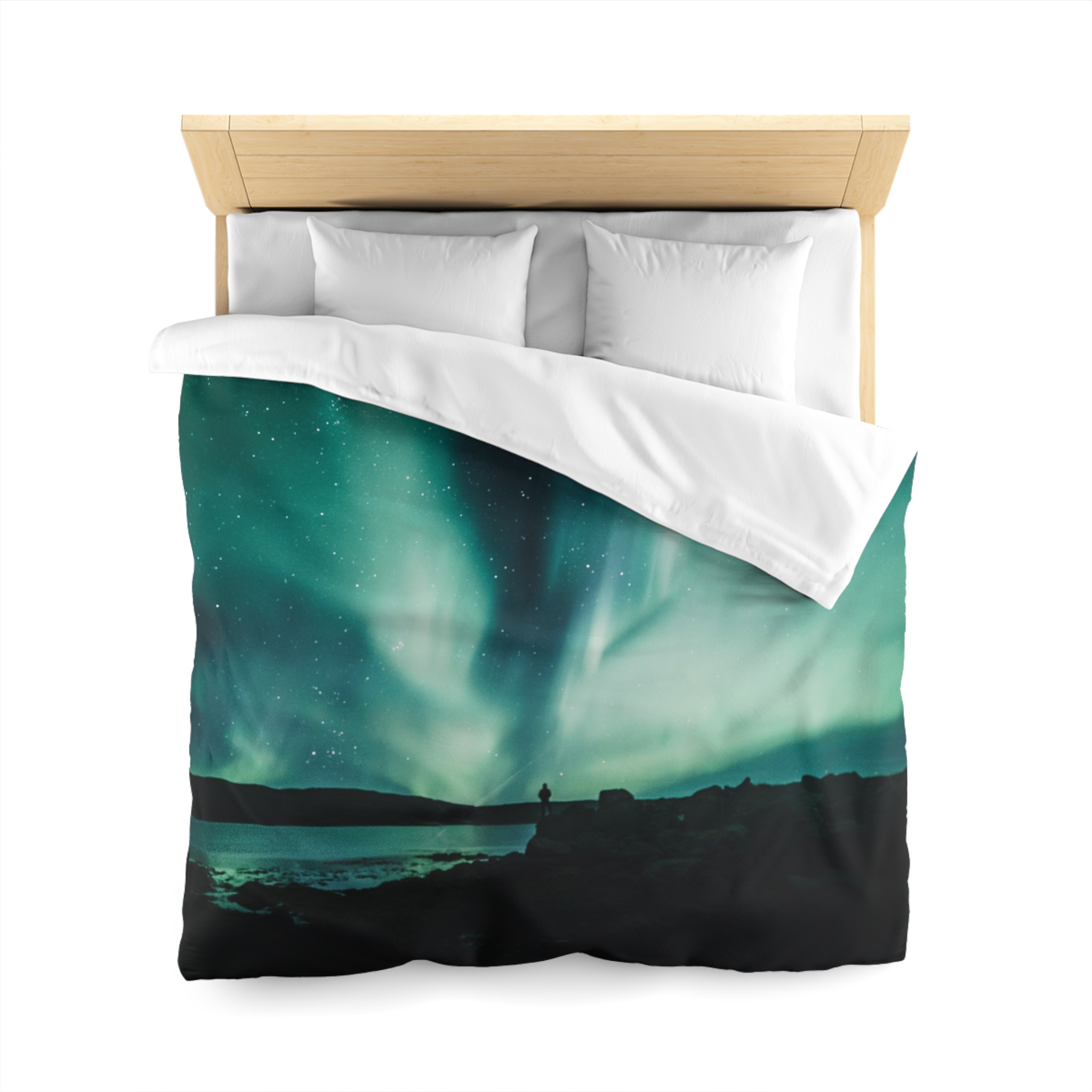 Aurora Borealis Duvet Cover - Ethereal-Night Skyscape - Image 5