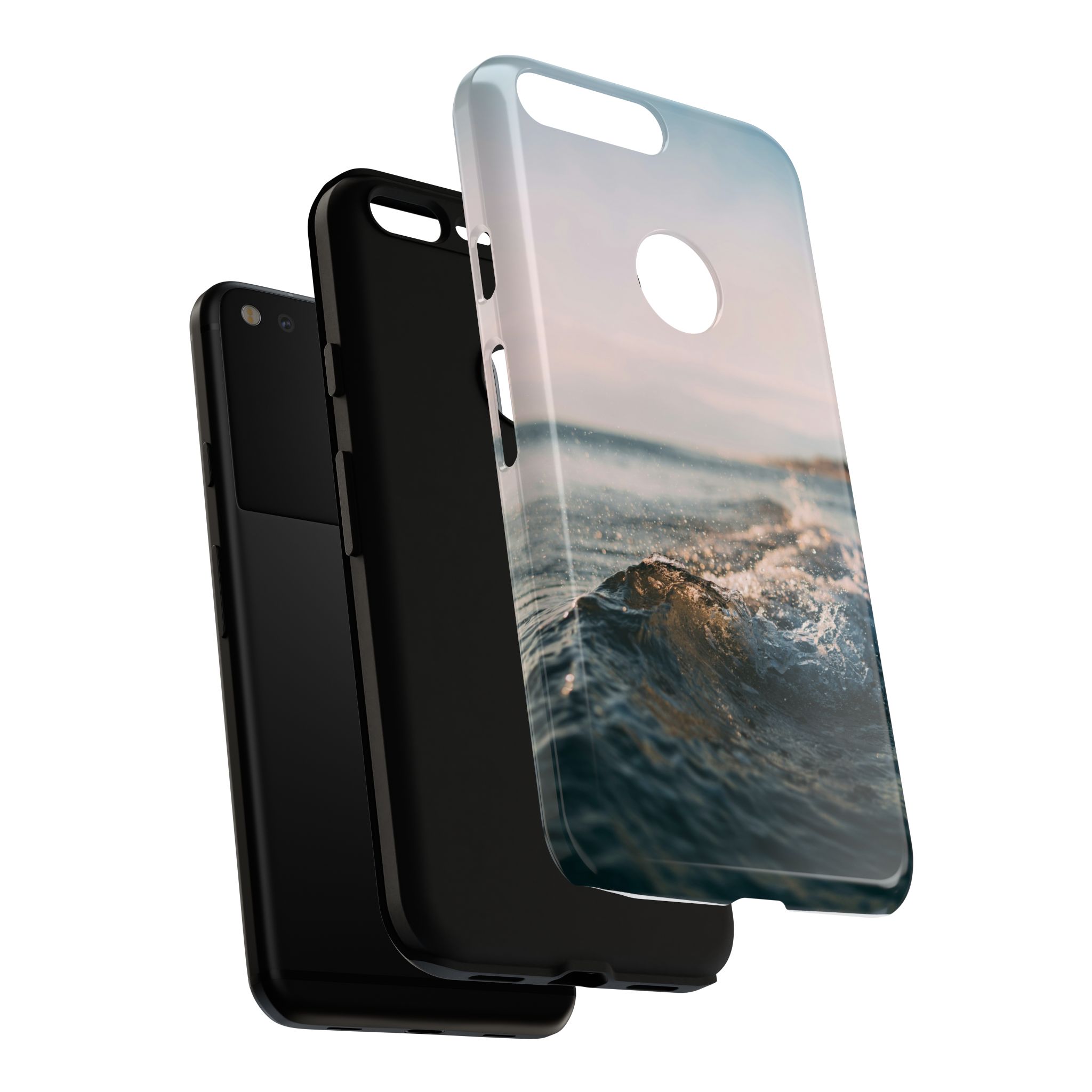Coastal Wave Tough Cases - Scandinavian-Seaside Serenity - Image 239