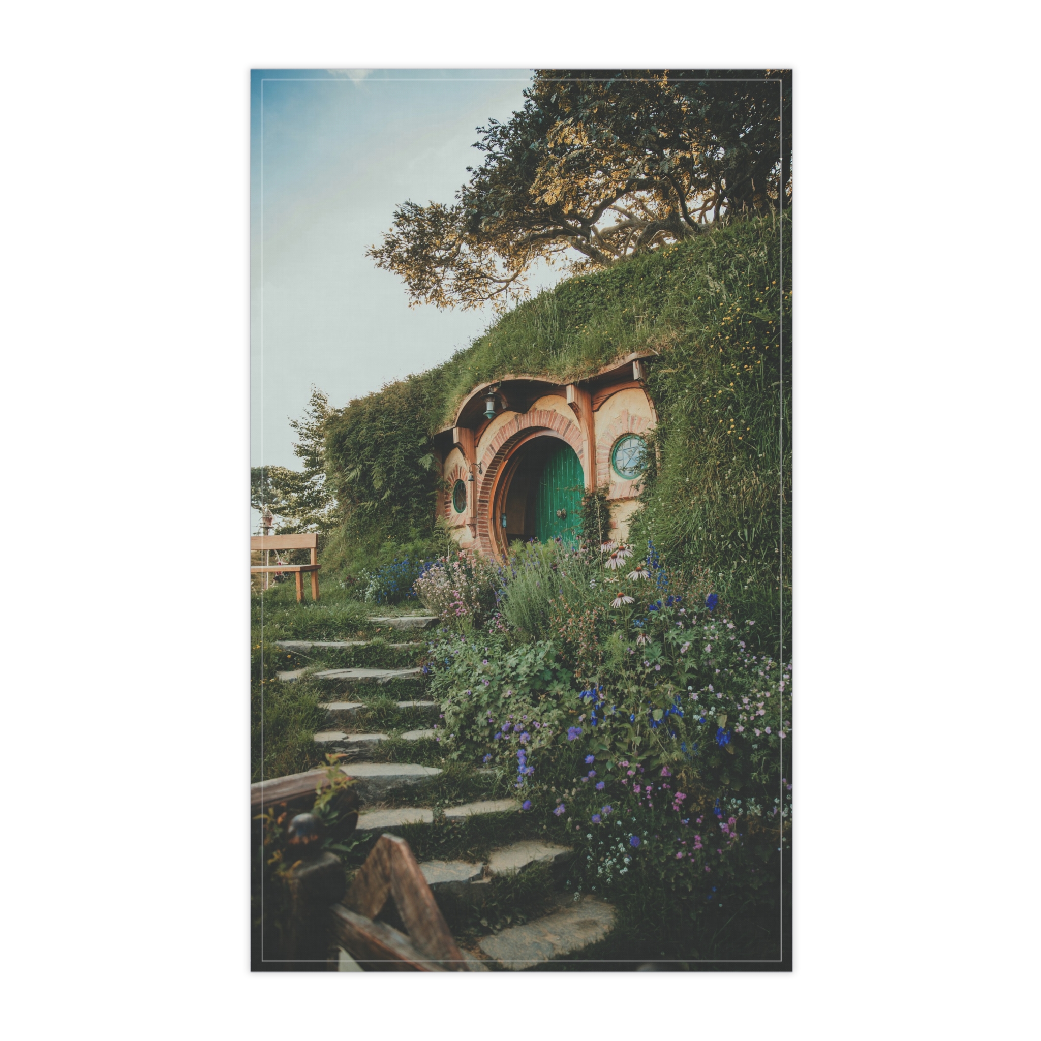 Cottagecore Hobbit Tea Towel - Botanical-Pathway Rustic-Charm - Image 5