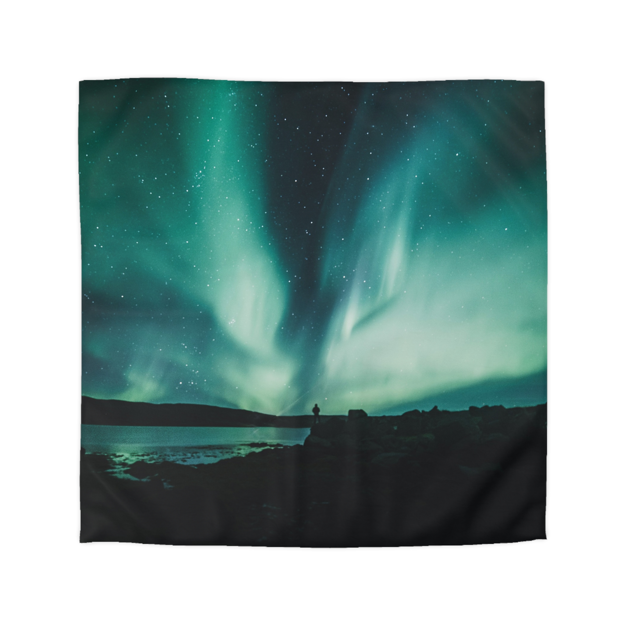 Aurora Borealis Duvet Cover - Ethereal-Night Skyscape - Image 4