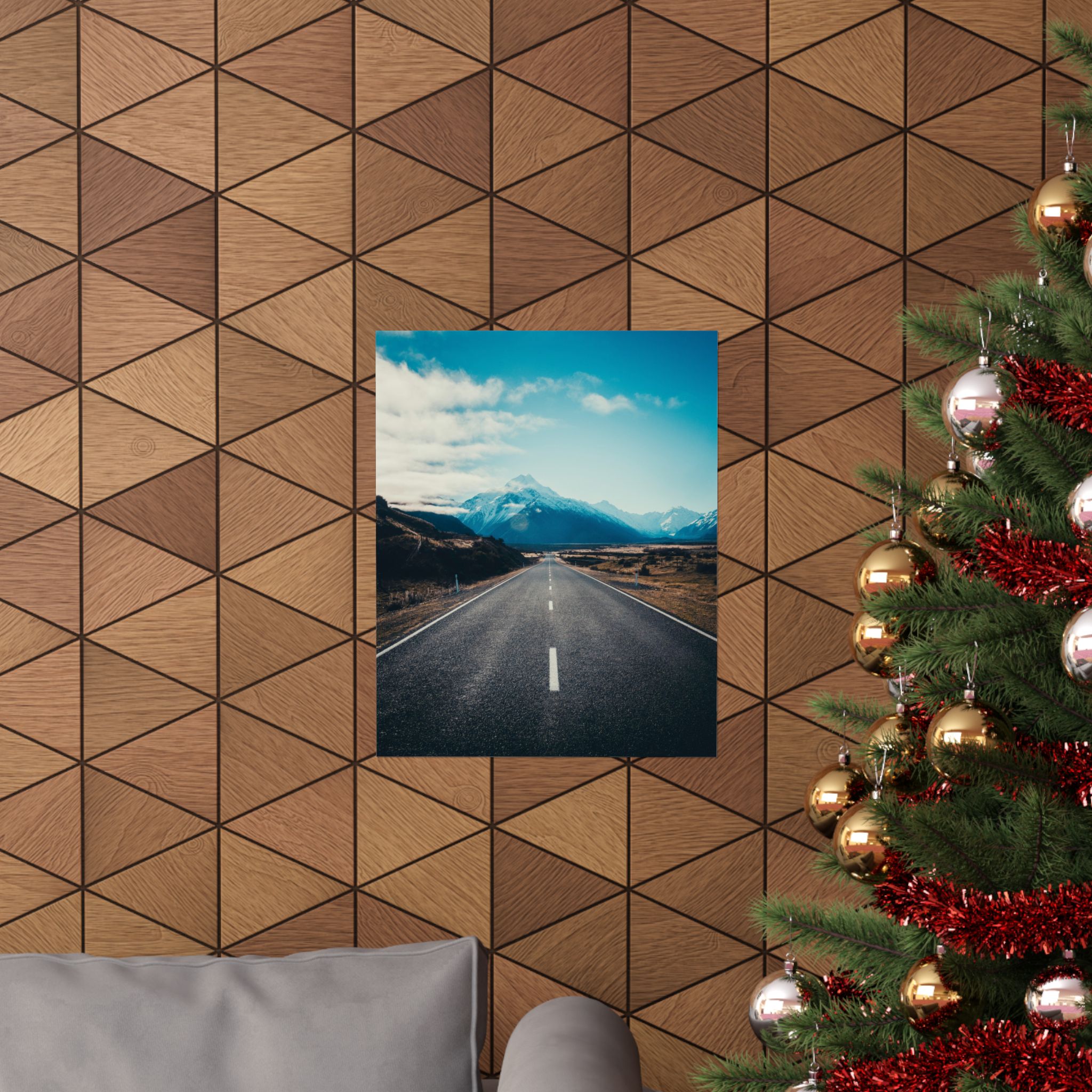 Alpine Horizon Matte Vertical Poster - Cinematic-Mountain Roadscape - Image 16