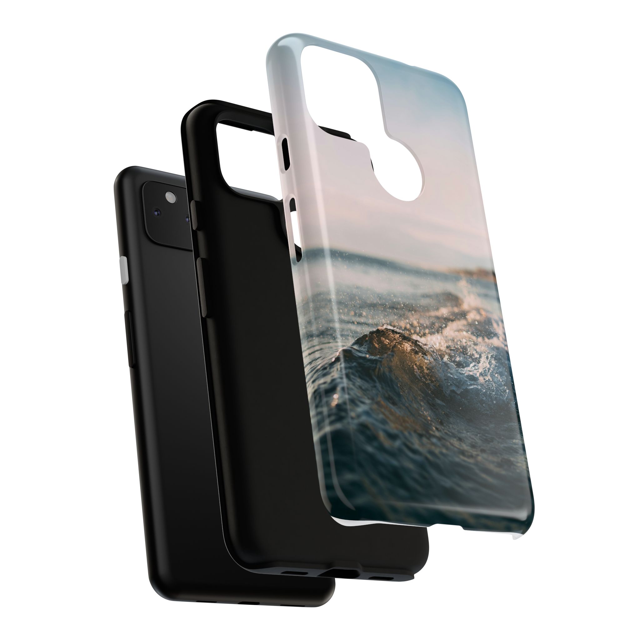 Coastal Wave Tough Cases - Scandinavian-Seaside Serenity - Image 227