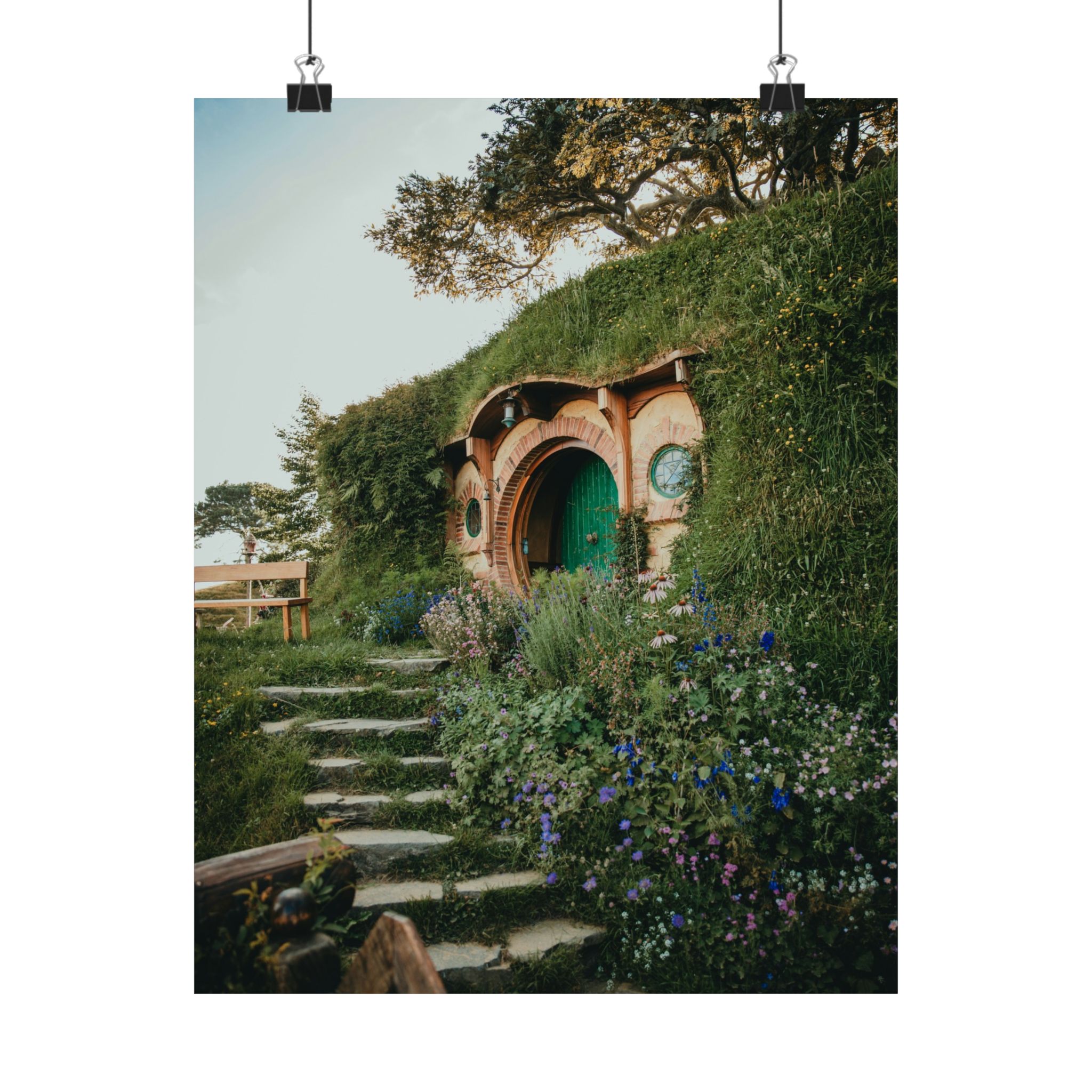 Cottagecore Hobbit Matte Vertical Poster - Botanical-Pathway Rustic-Charm - Image 5