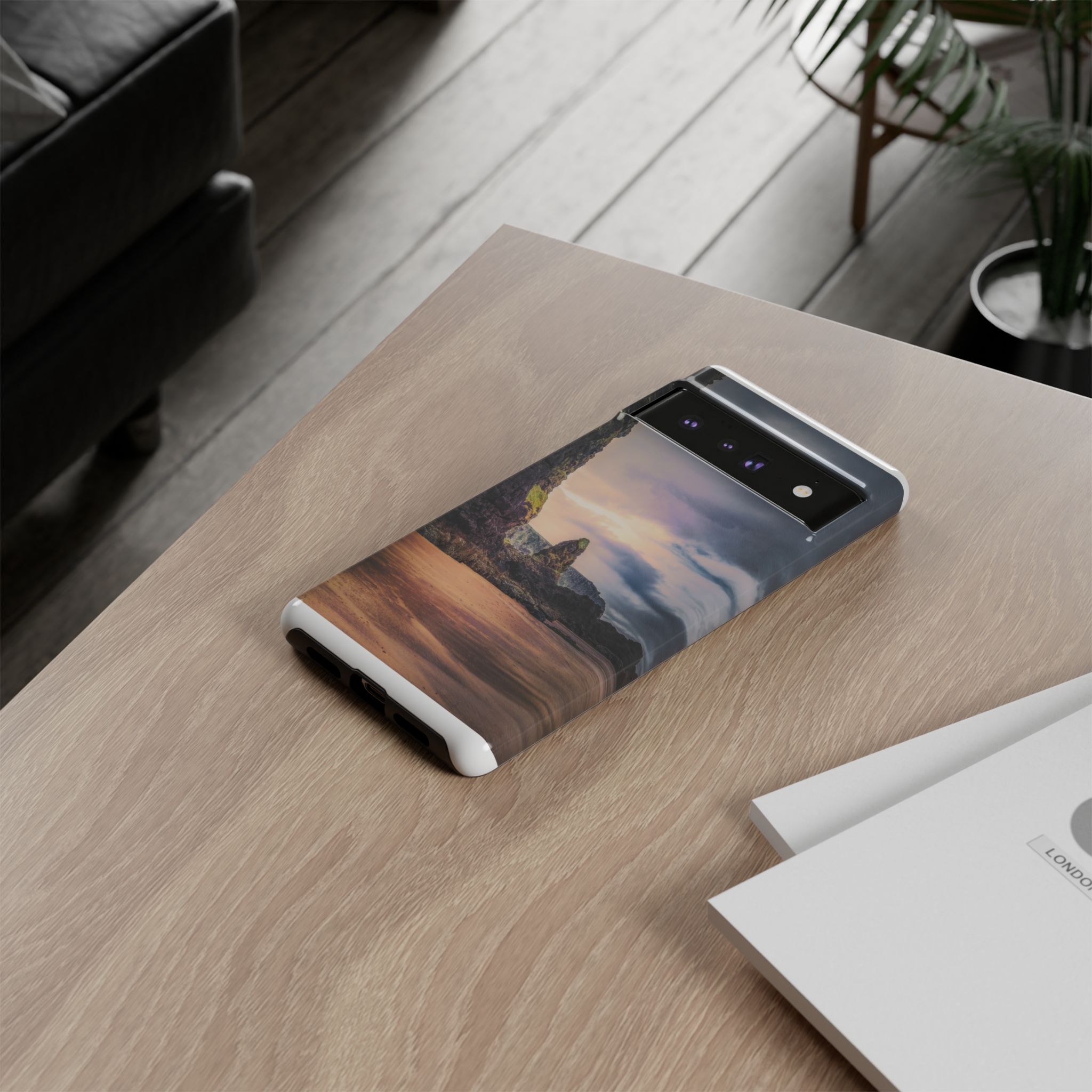 Mystic Cliff Tough Cases - Scandinavian-Modern Coastal Twilight - Image 52