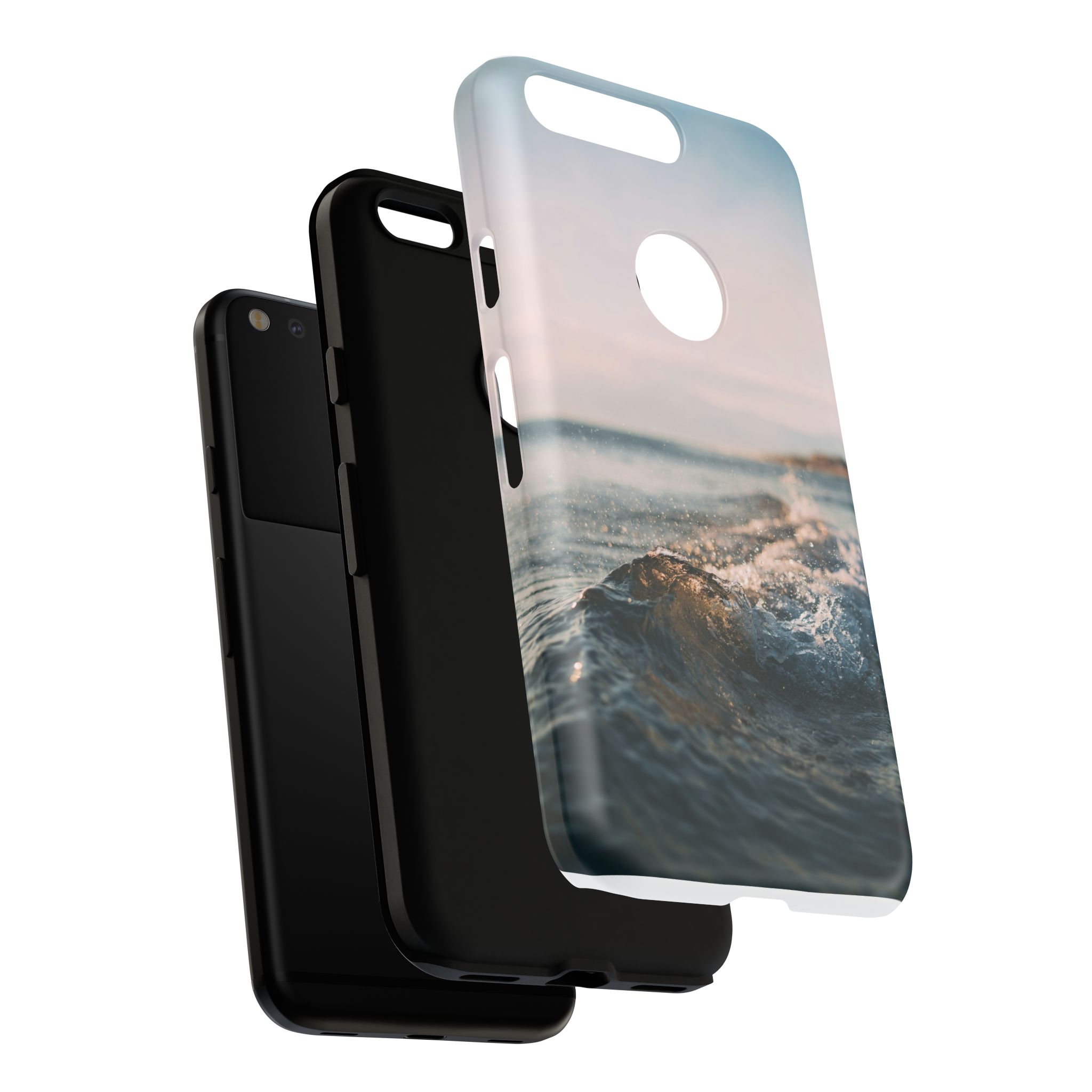 Coastal Wave Tough Cases - Scandinavian-Seaside Serenity - Image 236