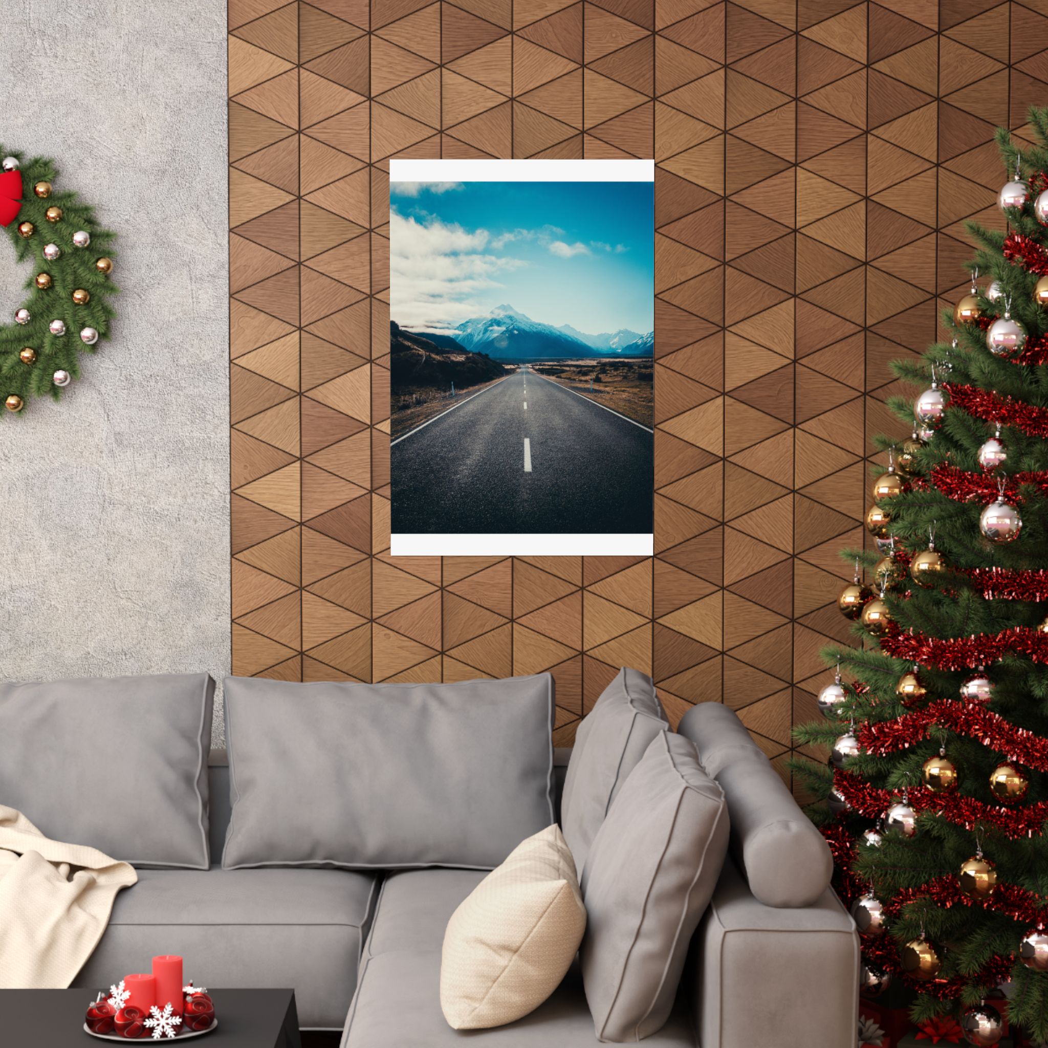 Alpine Horizon Matte Vertical Poster - Cinematic-Mountain Roadscape - Image 28