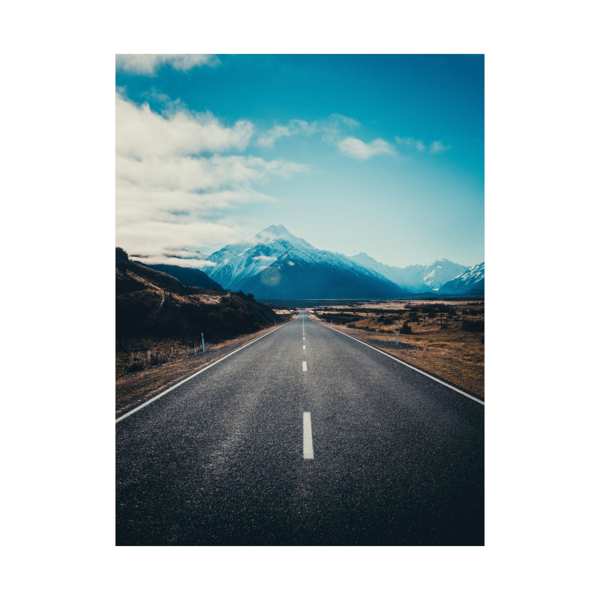Alpine Horizon Matte Vertical Poster - Cinematic-Mountain Roadscape - Image 18