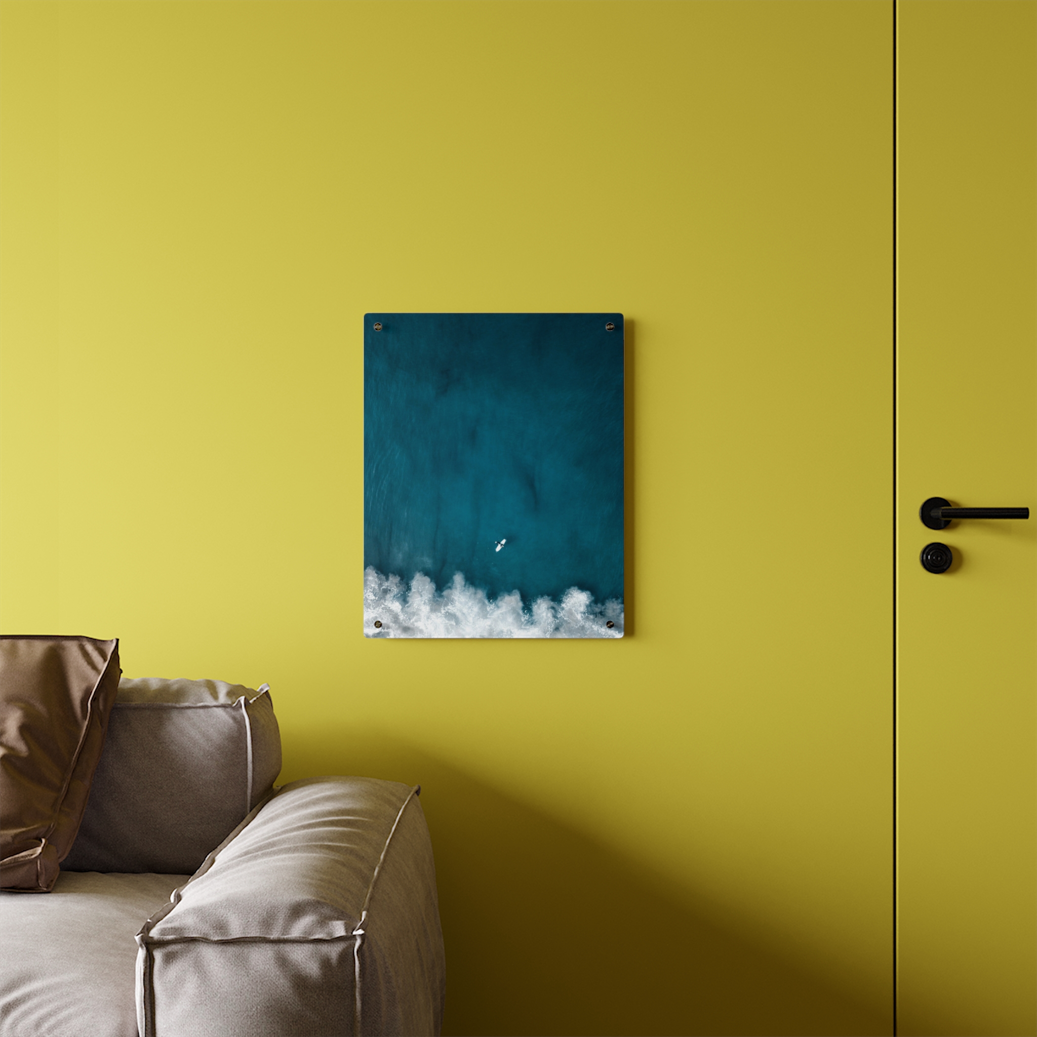Oceanic Surfer Acrylic Wall Art - Coastal-Modern Deep Sea - Image 16
