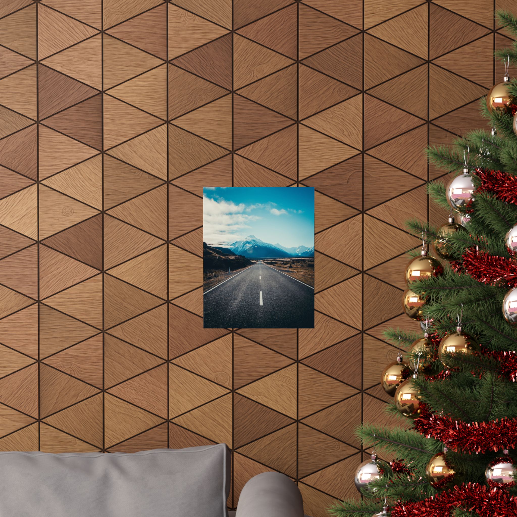 Alpine Horizon Matte Vertical Poster - Cinematic-Mountain Roadscape - Image 8