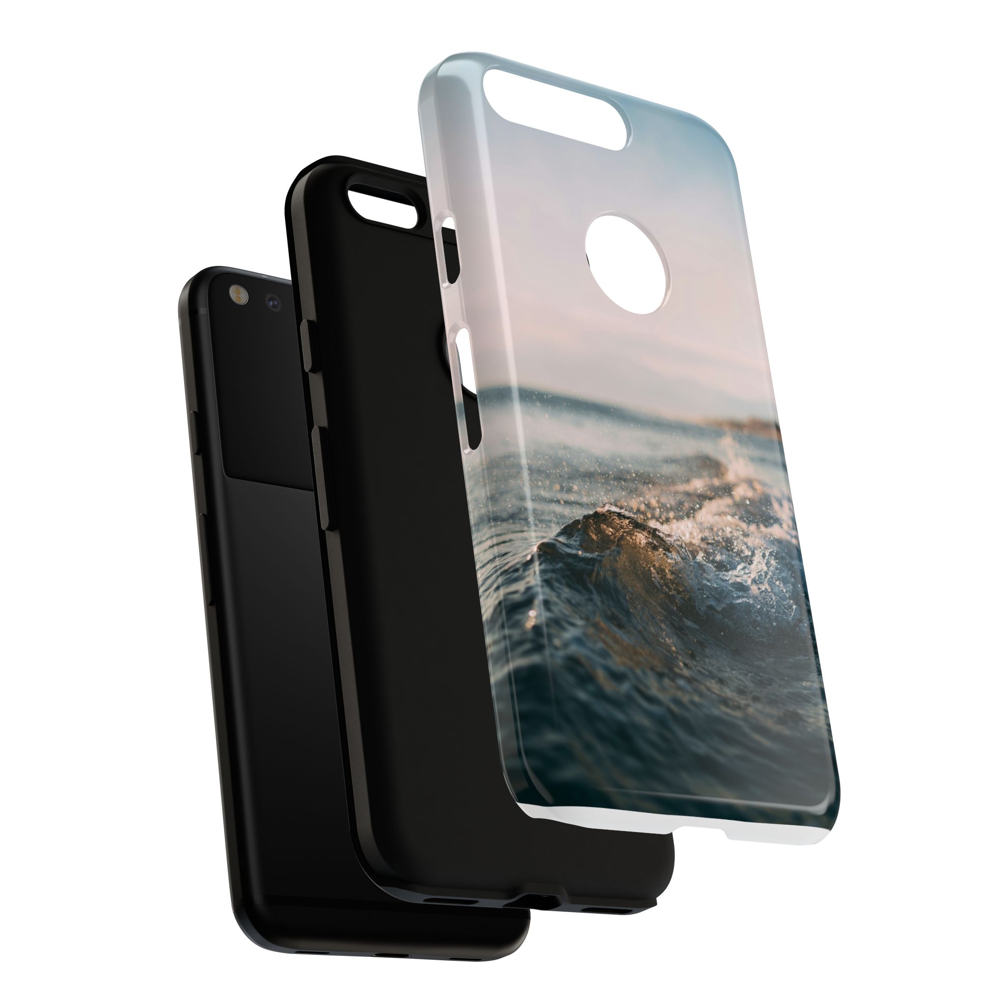 Coastal Wave Tough Cases - Scandinavian-Seaside Serenity - Image 233