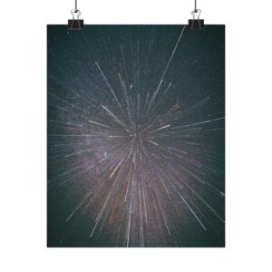Nebula Burst Matte Vertical Poster - Cosmic-Glitch Star Field