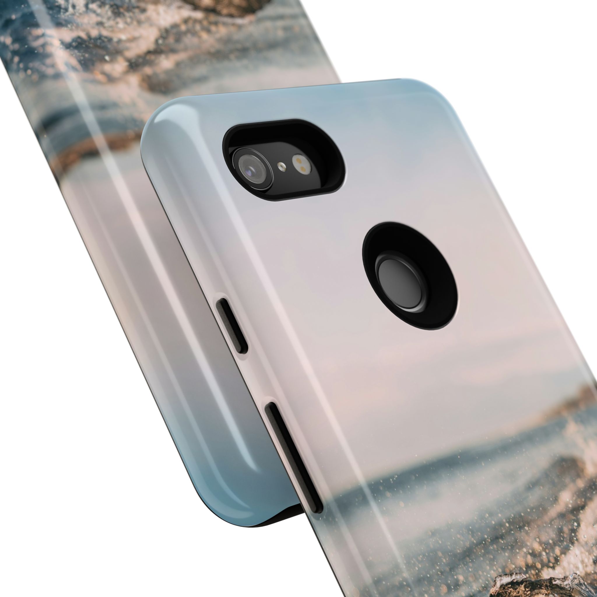 Coastal Wave Tough Cases - Scandinavian-Seaside Serenity - Image 190