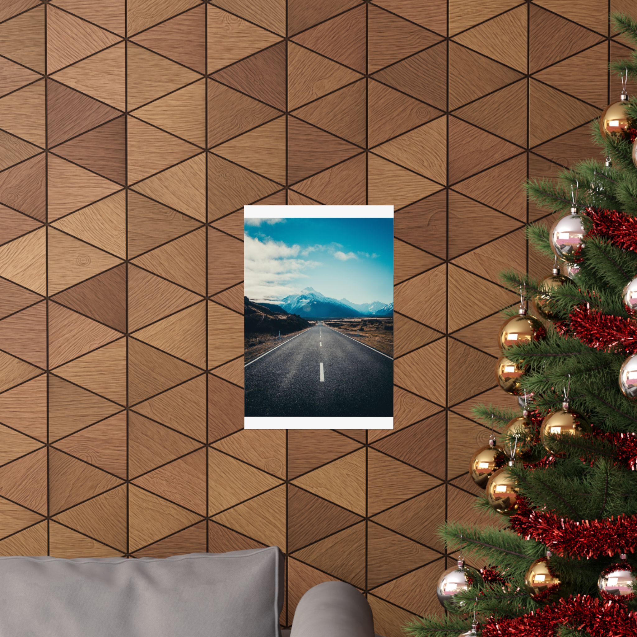 Alpine Horizon Matte Vertical Poster - Cinematic-Mountain Roadscape - Image 12