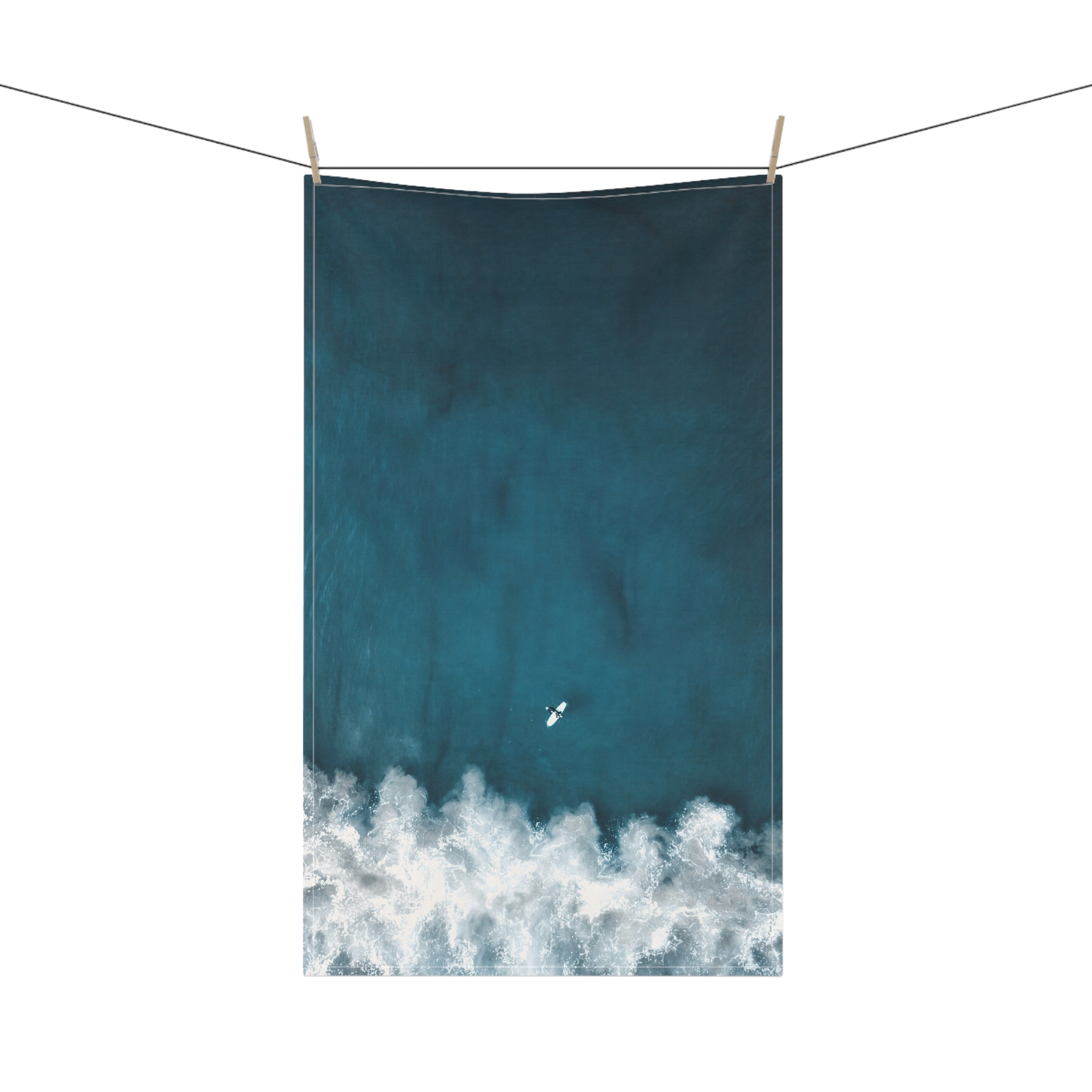 Oceanic Surfer Tea Towel - Coastal-Modern Deep Sea - Image 8
