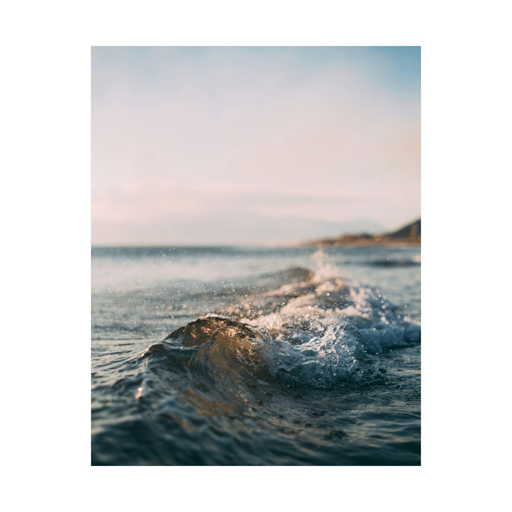 Coastal Wave Matte Vertical Poster - Scandinavian-Seaside Serenity - Image 6