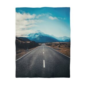 Alpine Horizon Duvet Cover - Cinematic-Vista Roadscape