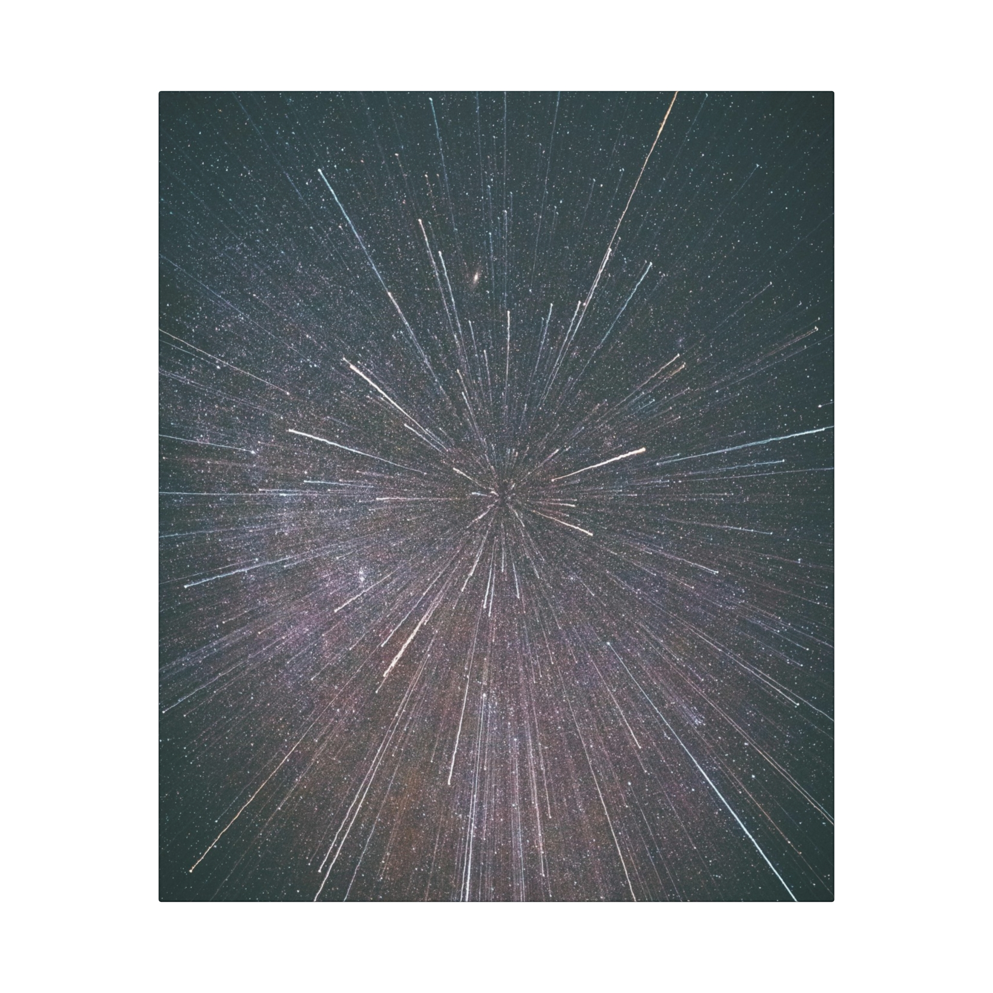 Nebula Burst Canvas Wall Art - Cosmic-Glitch Star Field - Image 2
