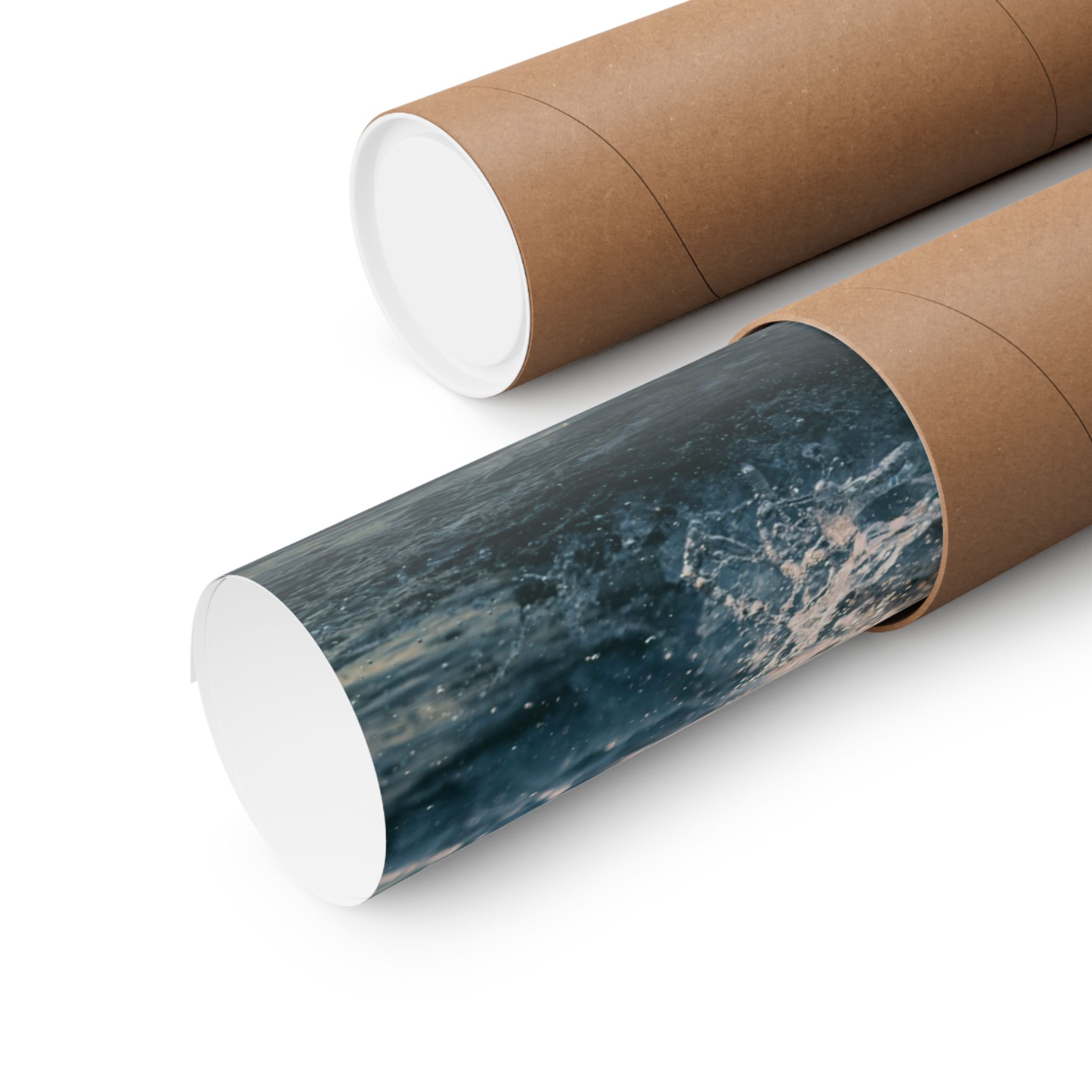 Coastal Wave Matte Vertical Poster - Scandinavian-Seaside Serenity - Image 11