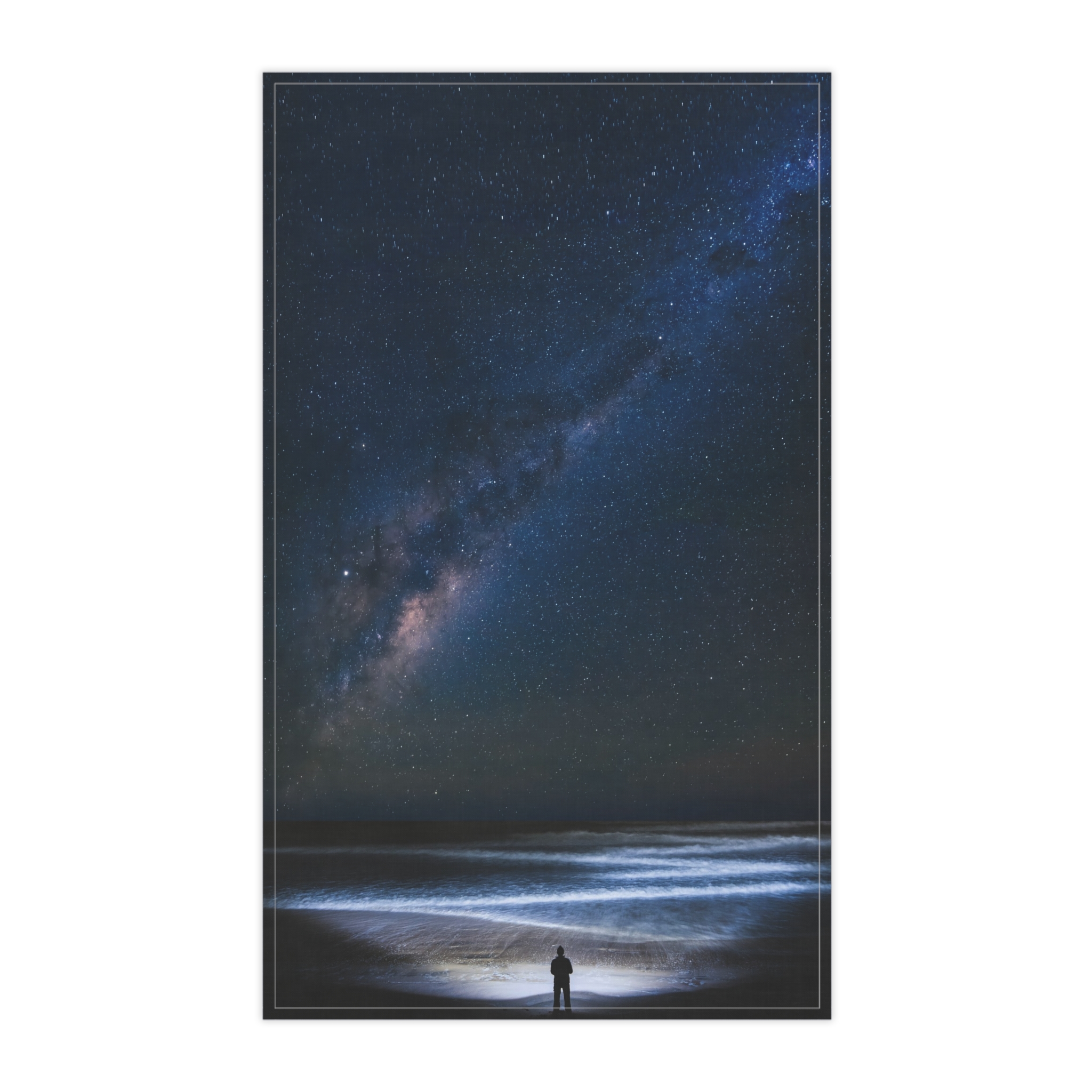 Cosmic Ocean Tea Towel - Starry-Night Horizon Glow - Image 5