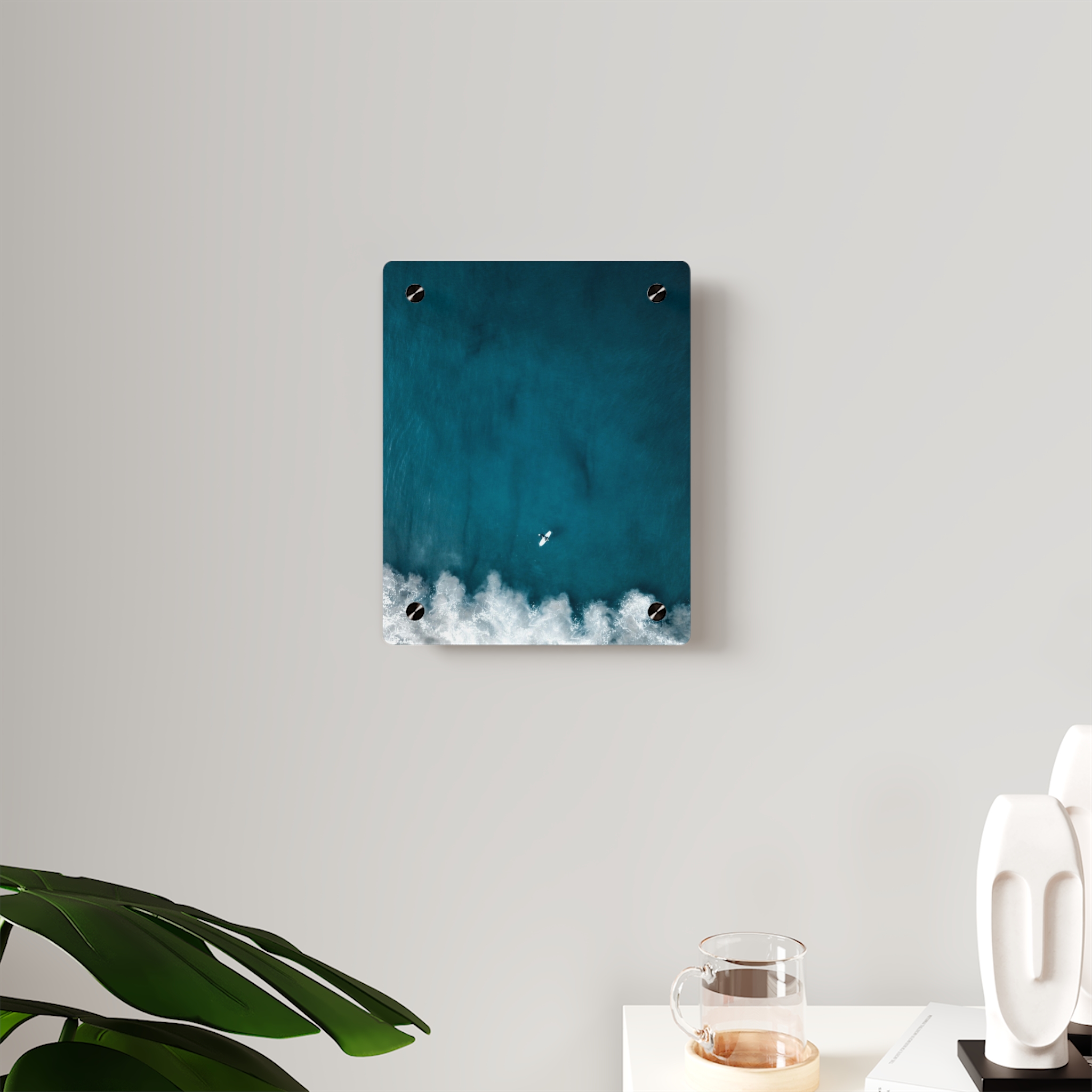 Oceanic Surfer Acrylic Wall Art - Coastal-Modern Deep Sea - Image 7