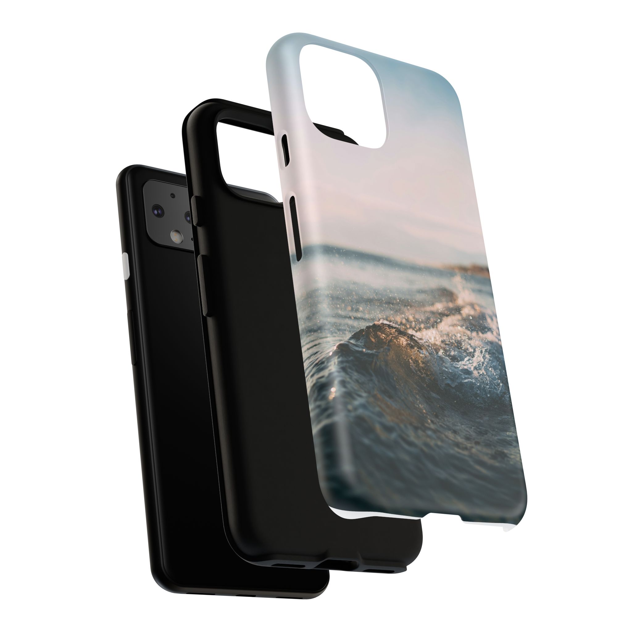 Coastal Wave Tough Cases - Scandinavian-Seaside Serenity - Image 212