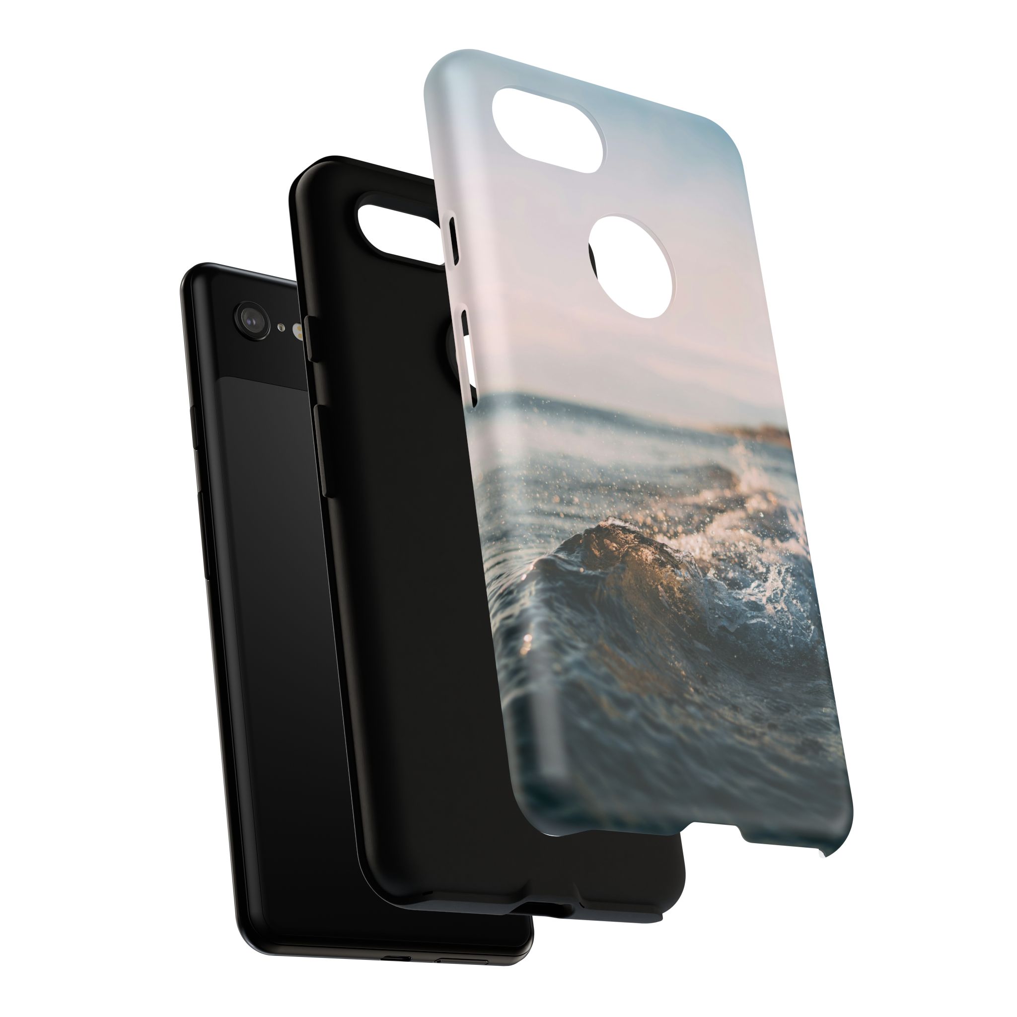 Coastal Wave Tough Cases - Scandinavian-Seaside Serenity - Image 194
