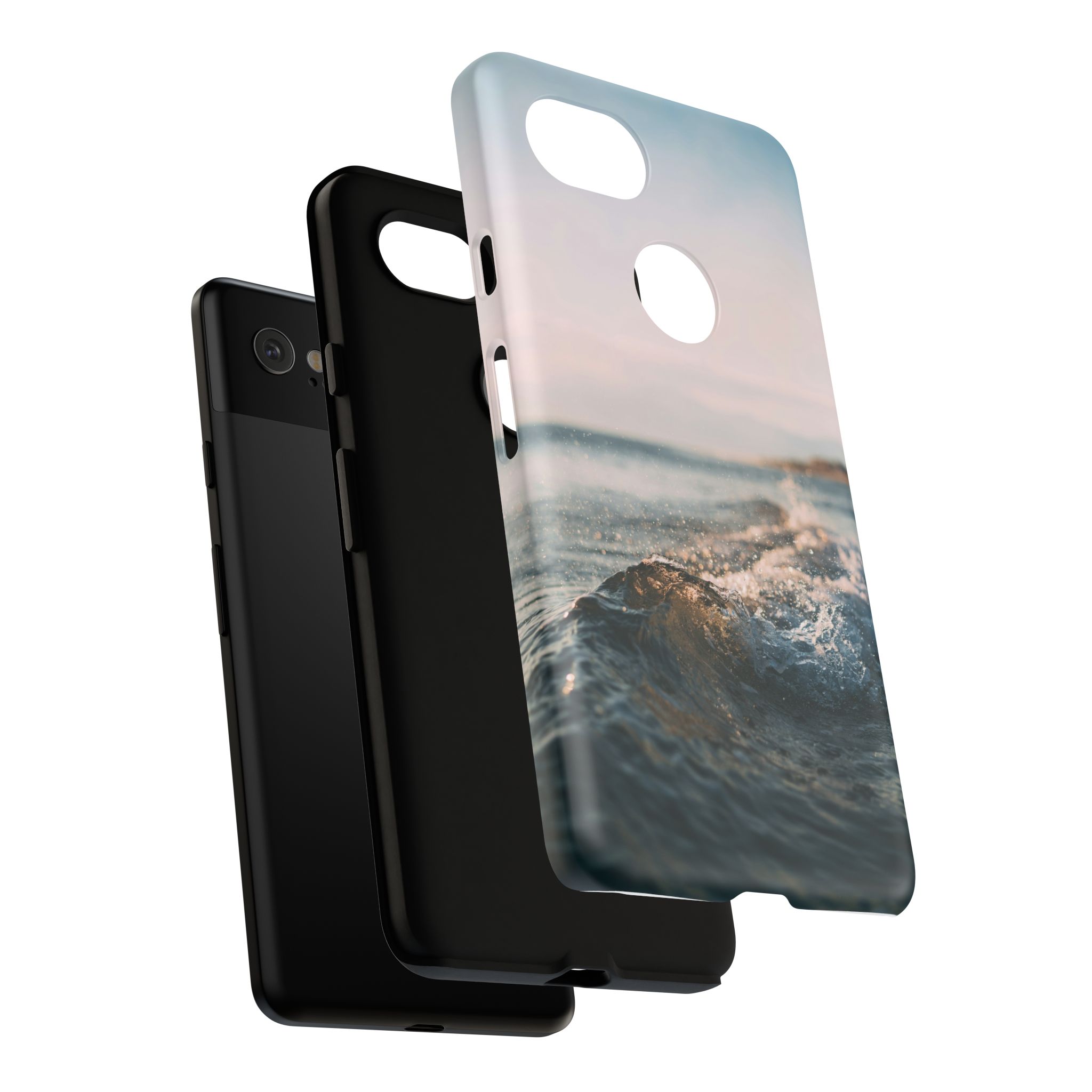 Coastal Wave Tough Cases - Scandinavian-Seaside Serenity - Image 182