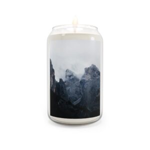 Mistbound Peaks Scented Candle, 13.75oz - Scandinavian-Midnight Mountainscape