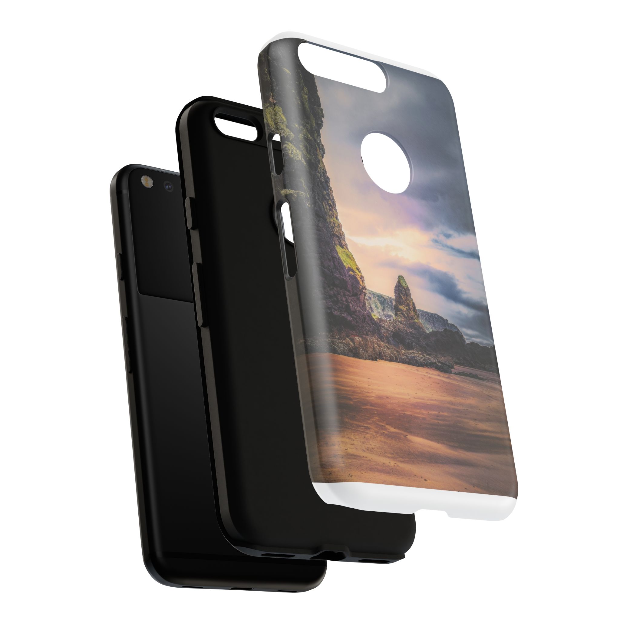 Mystic Cliff Tough Cases - Scandinavian-Modern Coastal Twilight - Image 236