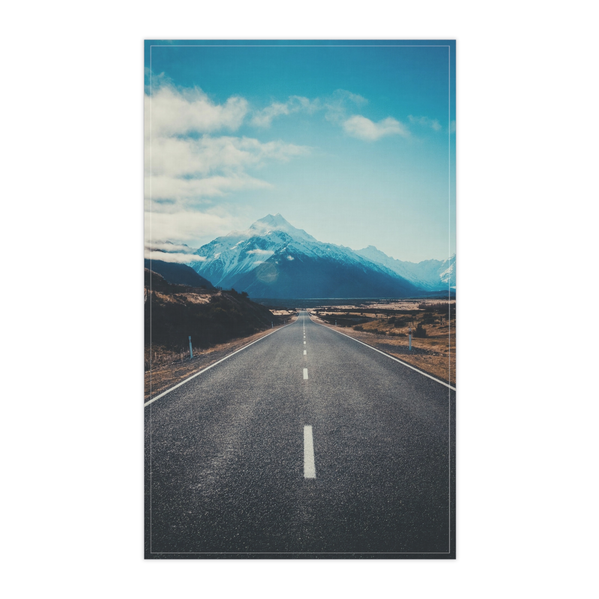 Alpine Horizon Tea Towel - Cinematic-Vista Roadscape - Image 5